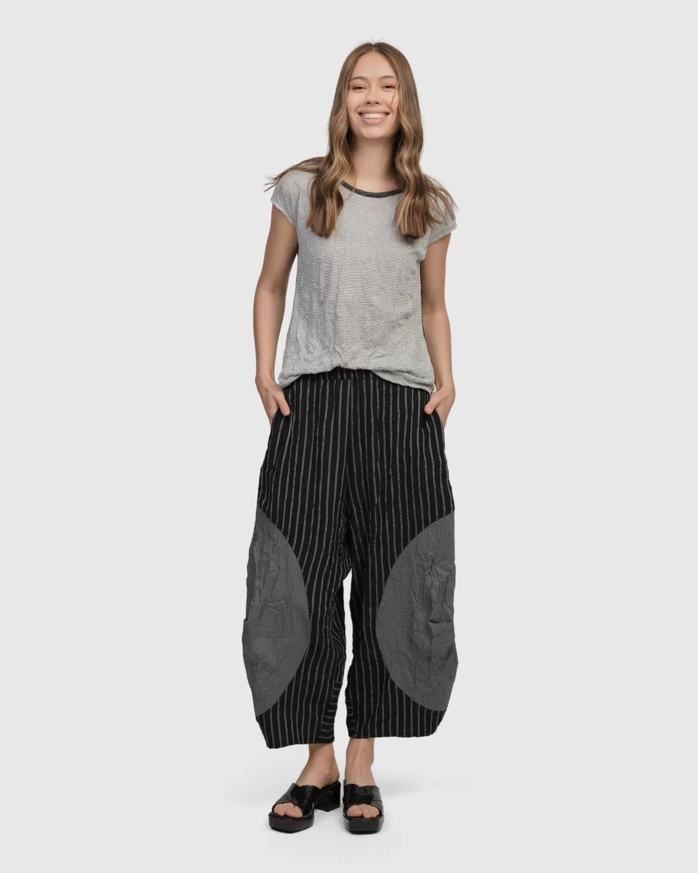 Olympus Pants, Stripes-ALEMBIKA Shop