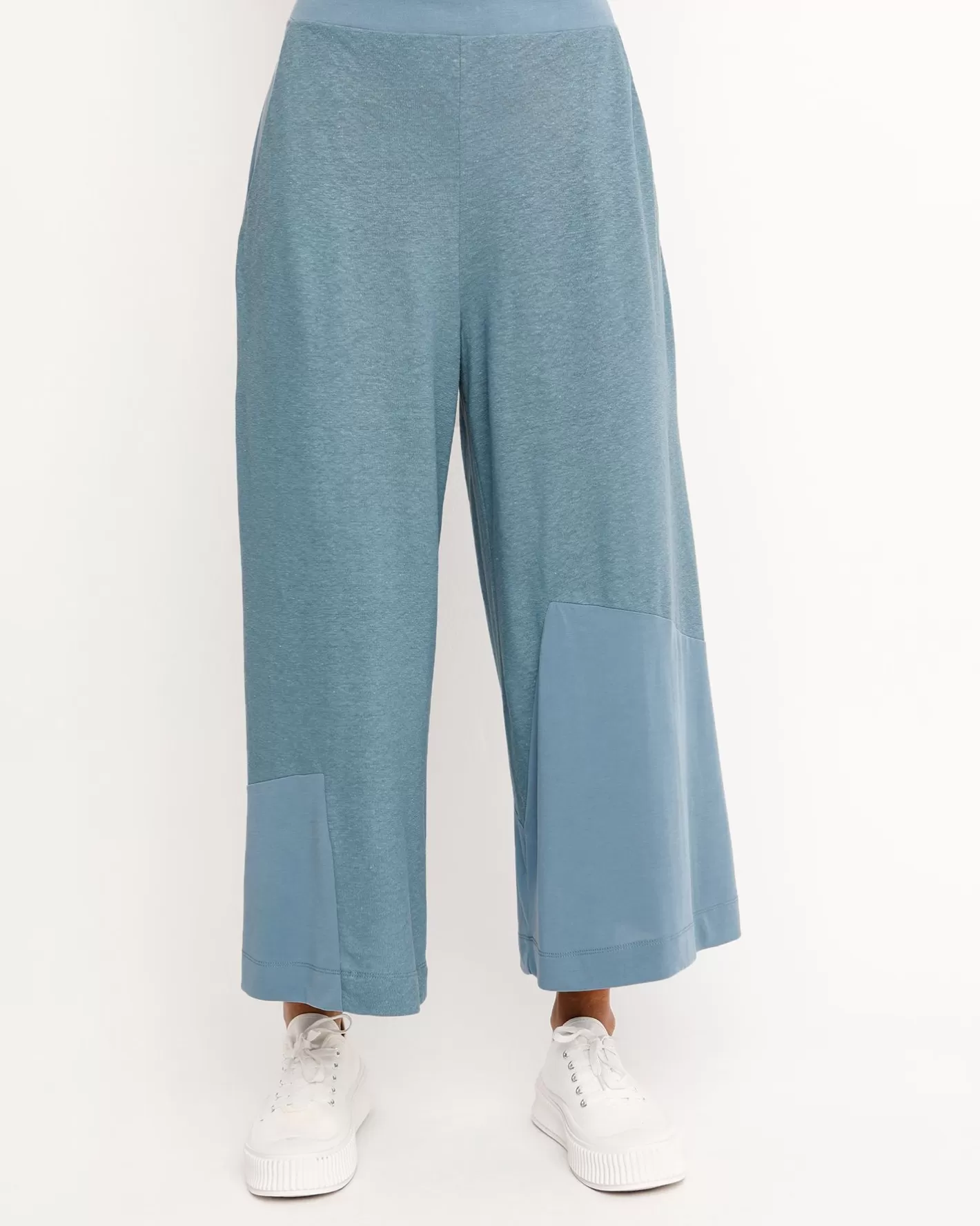 Ozai N Ku Cropped Wide Leg Pants, Azure-ALEMBIKA Discount