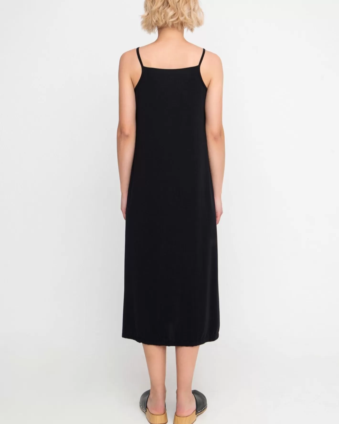 Ozai N Ku Effortless Tank Dress, Black-ALEMBIKA New