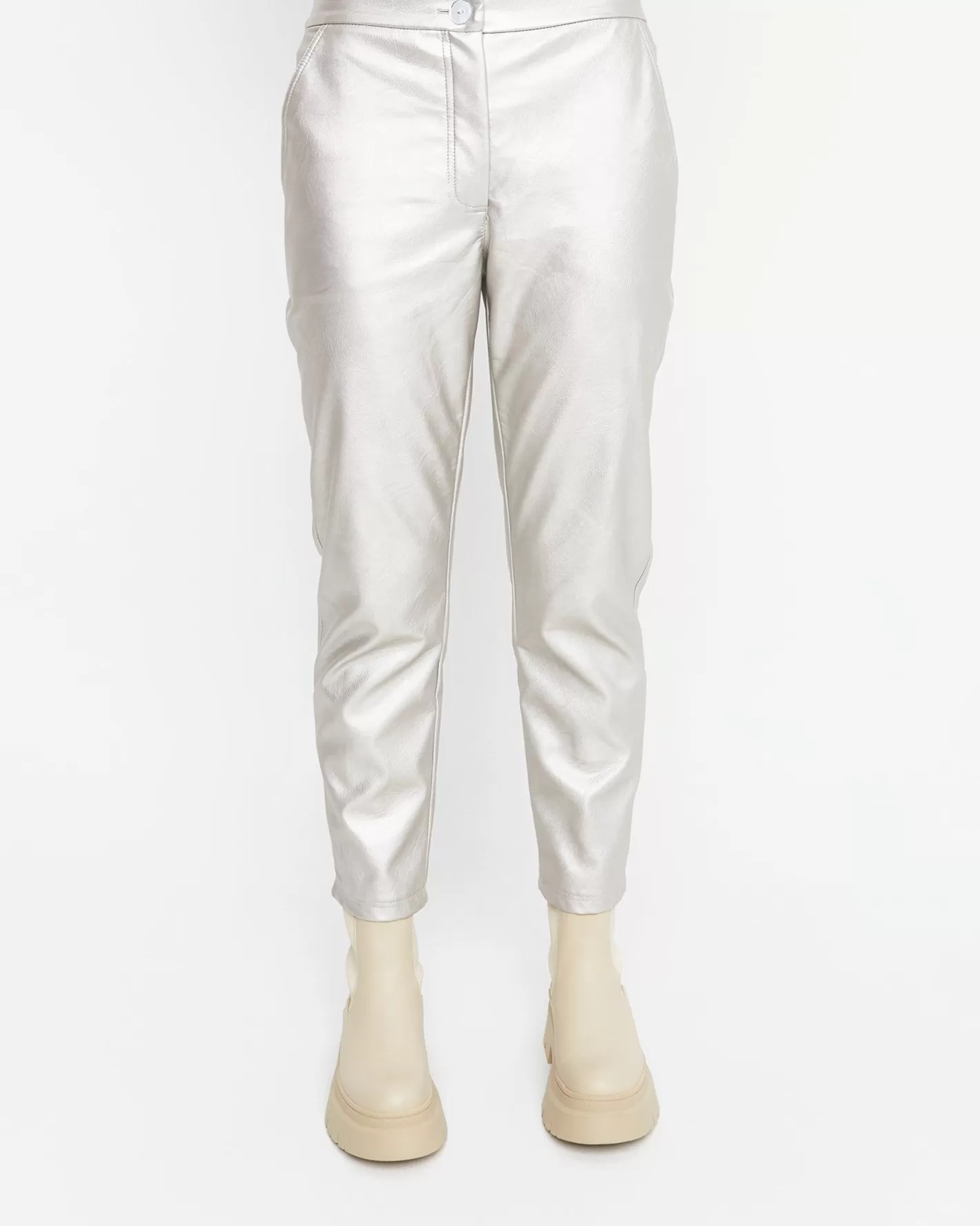 Ozai N Ku Metallic Pants, Gloss-ALEMBIKA Shop