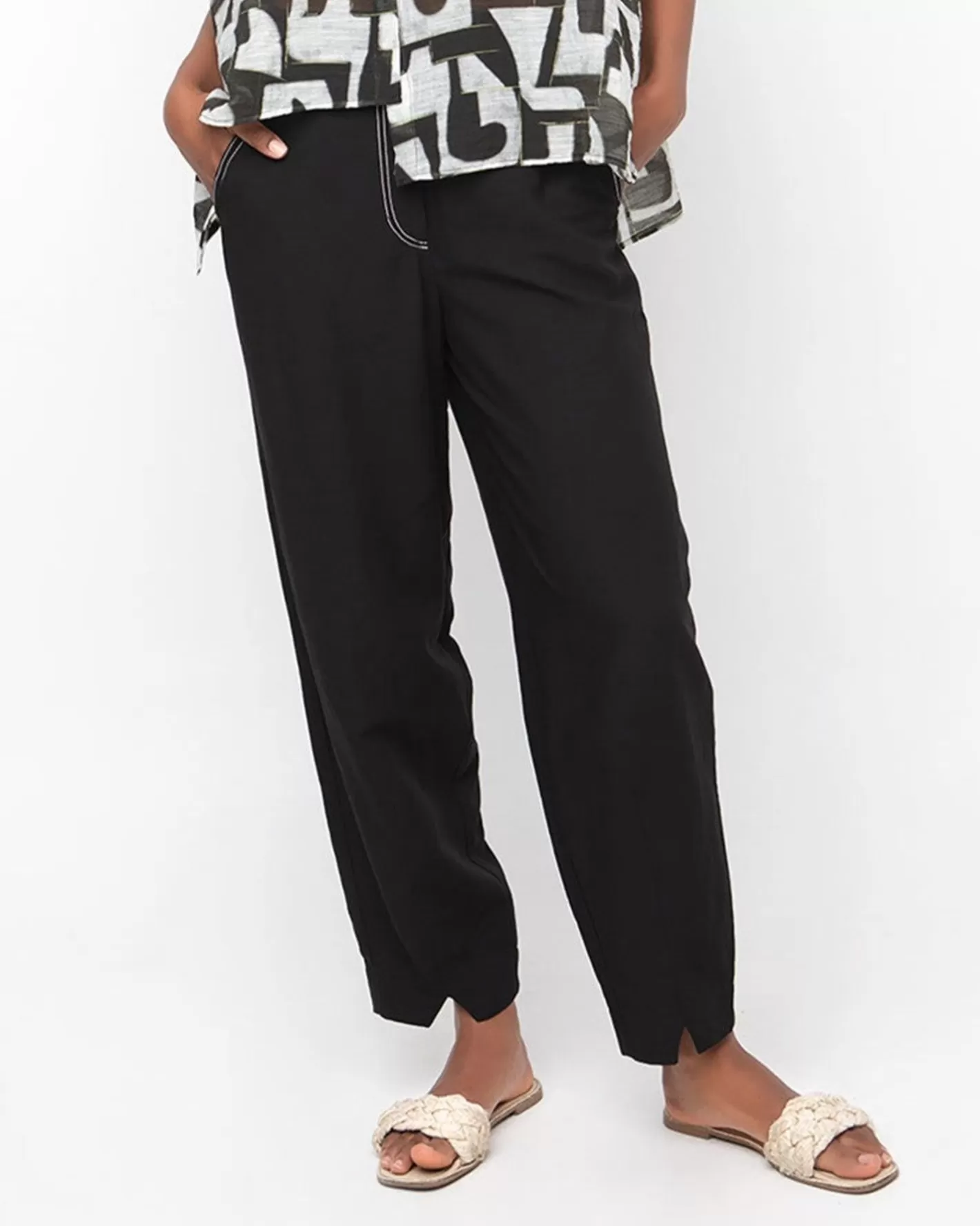 Ozai N Ku Nightfall Trousers, Black-ALEMBIKA Cheap