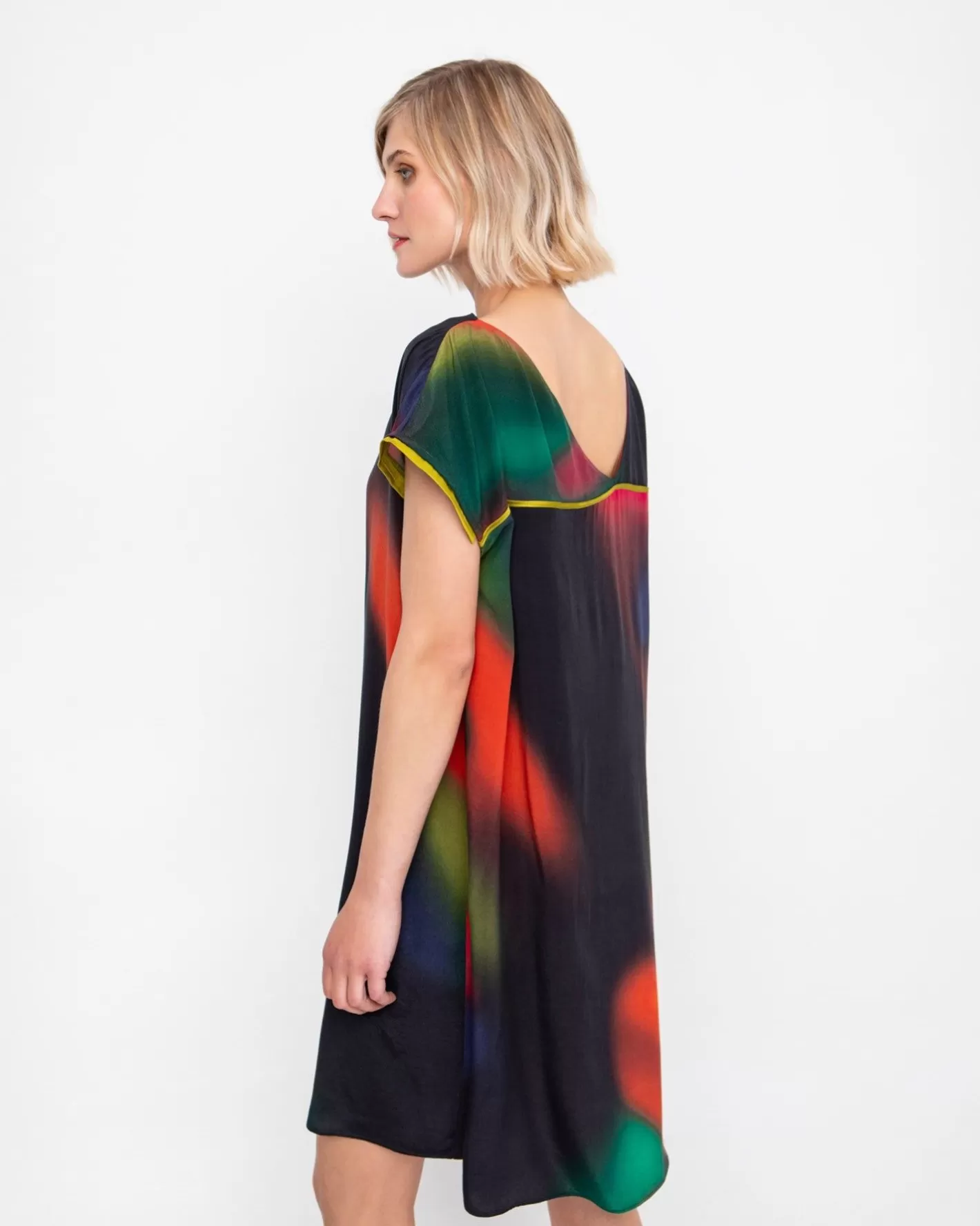 Ozai N Ku Northern Lights Shift Dress, Fall-ALEMBIKA Shop