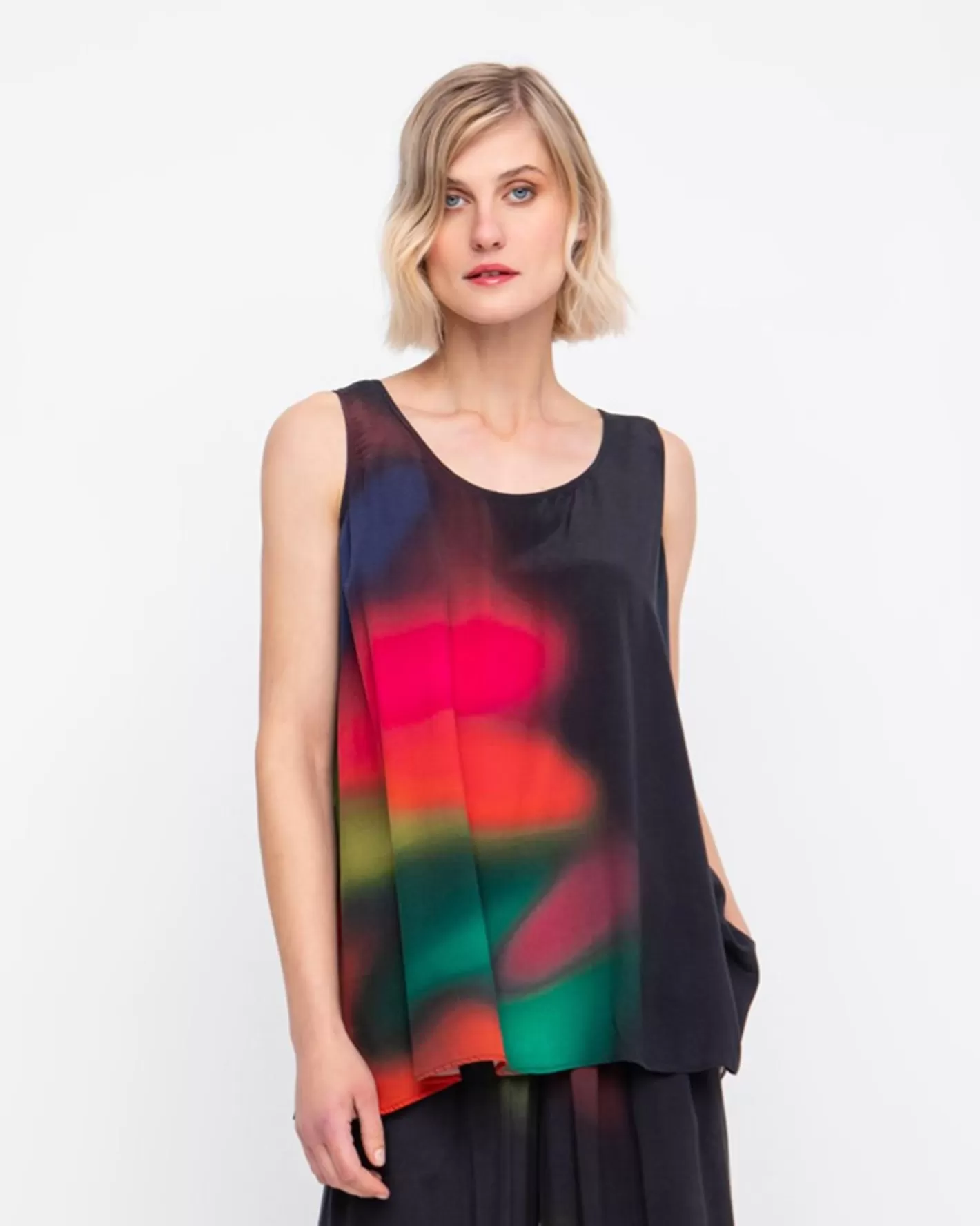 Ozai N Ku Northern Lights Tank Top, Fall-ALEMBIKA Store