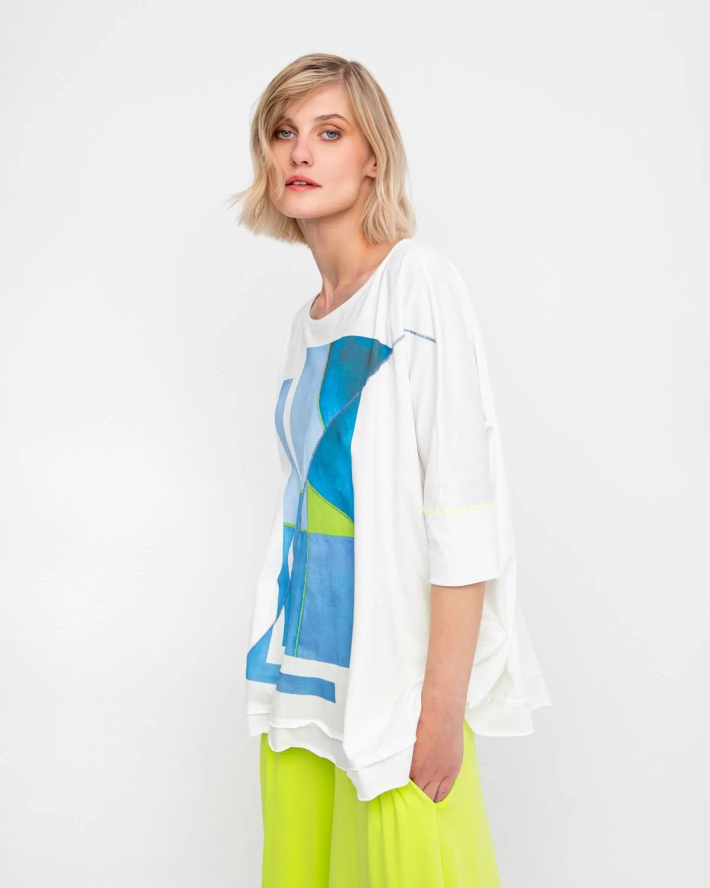 Ozai N Ku Oversized Tee, Seaview-ALEMBIKA Flash Sale