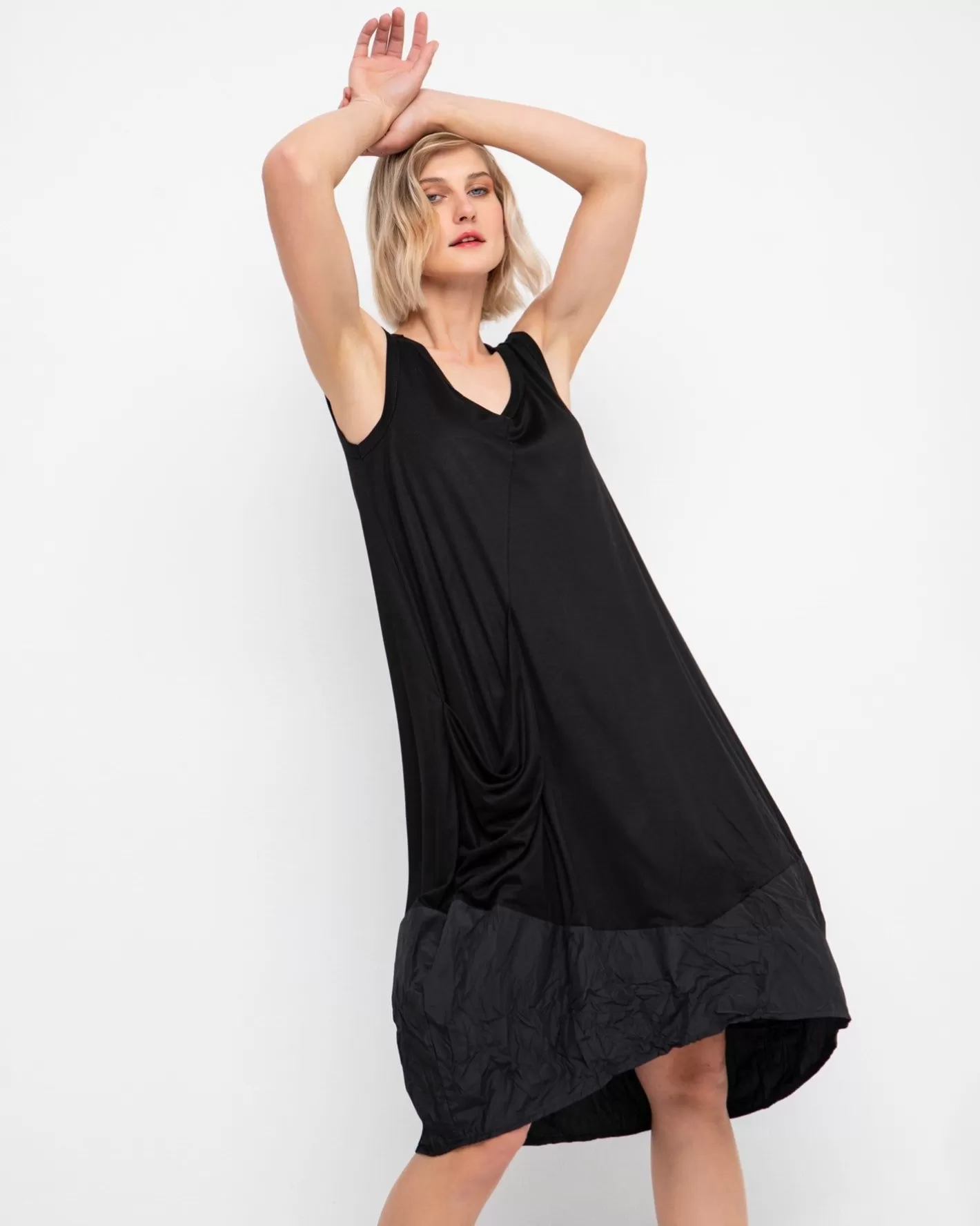 Ozai N Ku Parachute Dress, Black-ALEMBIKA Clearance