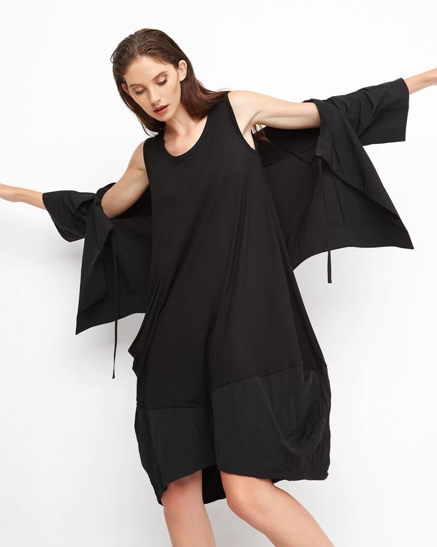 Ozai N Ku Parachute Dress, Black-ALEMBIKA Clearance