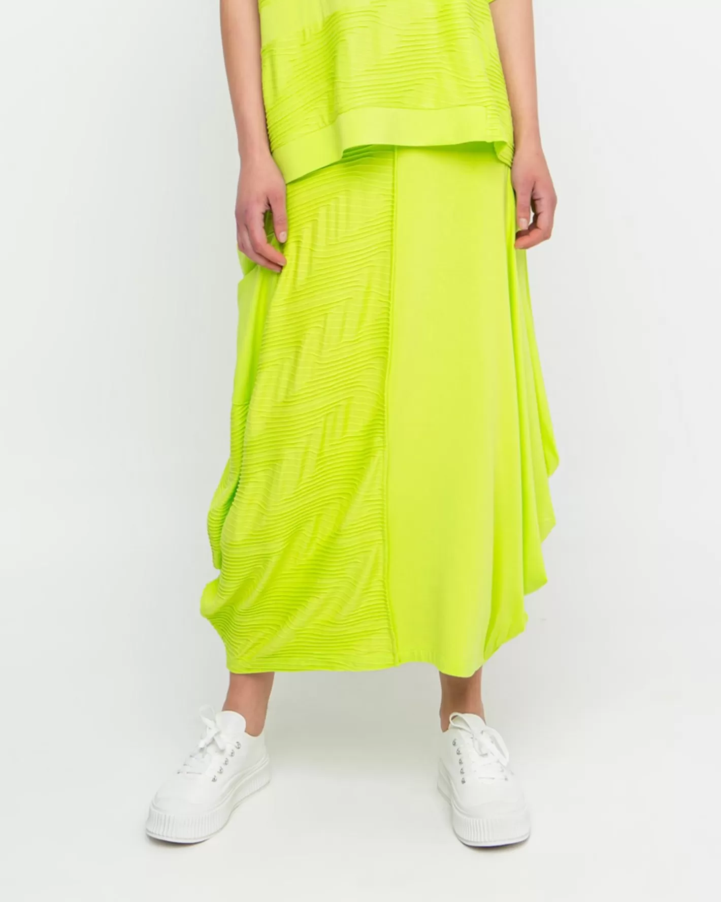 Ozai N Ku Racquet Skirt, Lime-ALEMBIKA Fashion