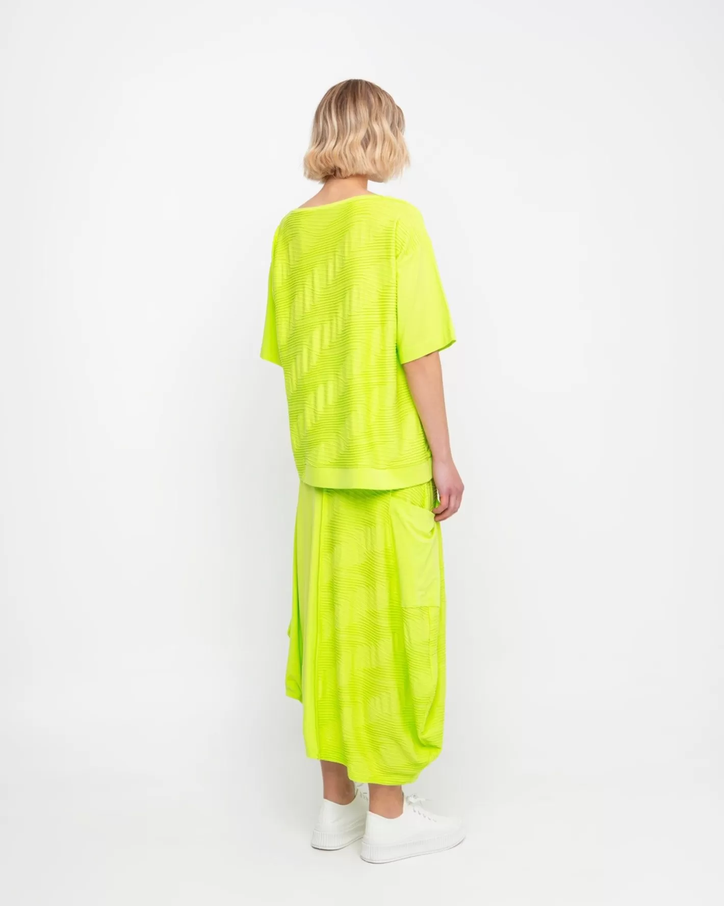 Ozai N Ku Racquet Skirt, Lime-ALEMBIKA Fashion