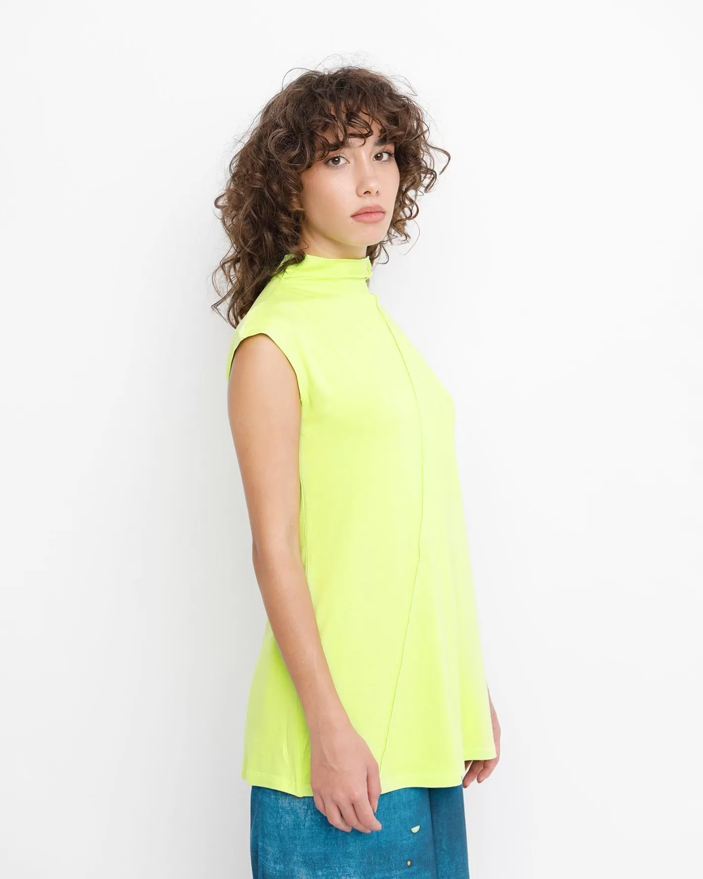 Ozai N Ku Racquet Tank Top, Lime-ALEMBIKA Discount