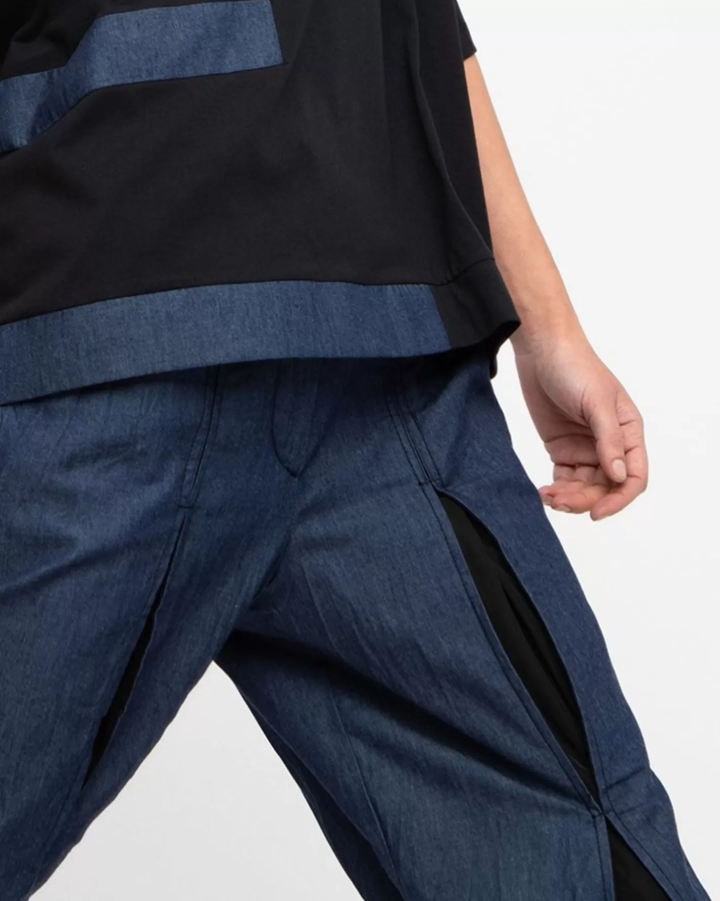 Ozai N Ku Secret Seam Trousers, Denim-ALEMBIKA Best