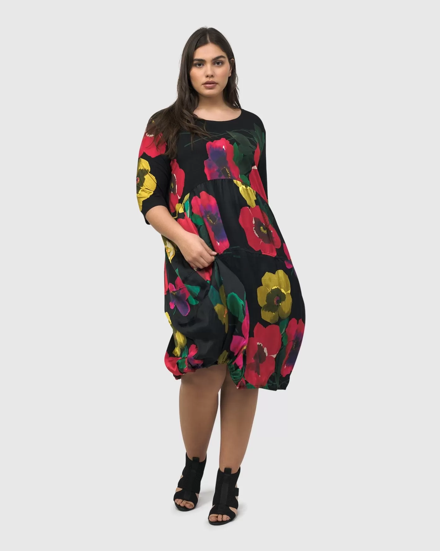 Poppy Relaxed Dress, Garden-ALEMBIKA Best Sale