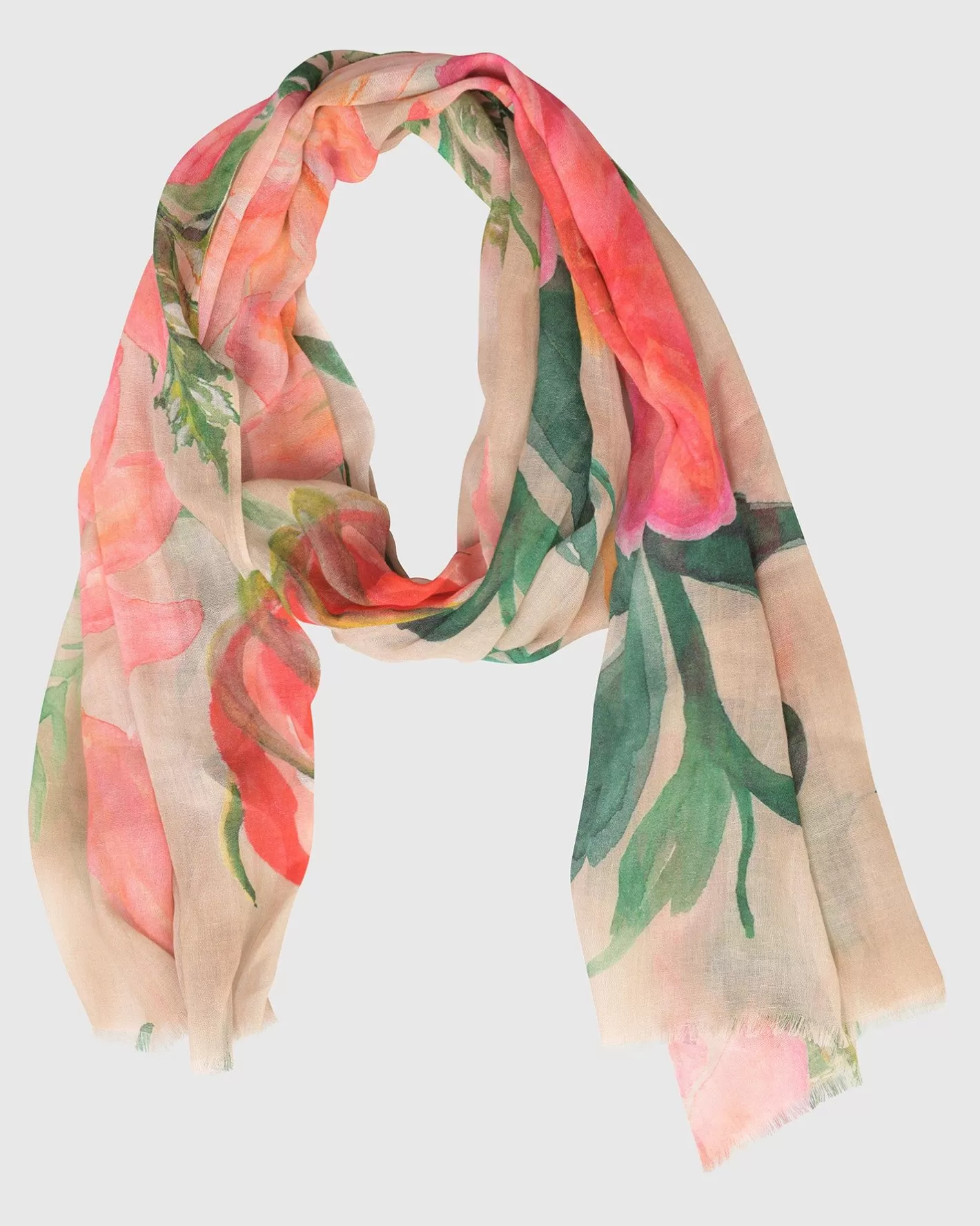 Primavera Scarf, Peony-ALEMBIKA Store