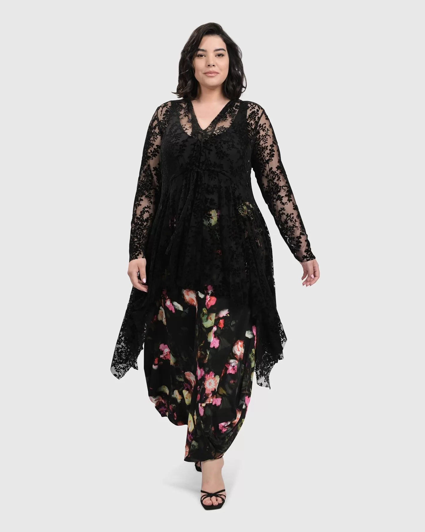 Racey Lacey Tunic Top, Lace-ALEMBIKA Best