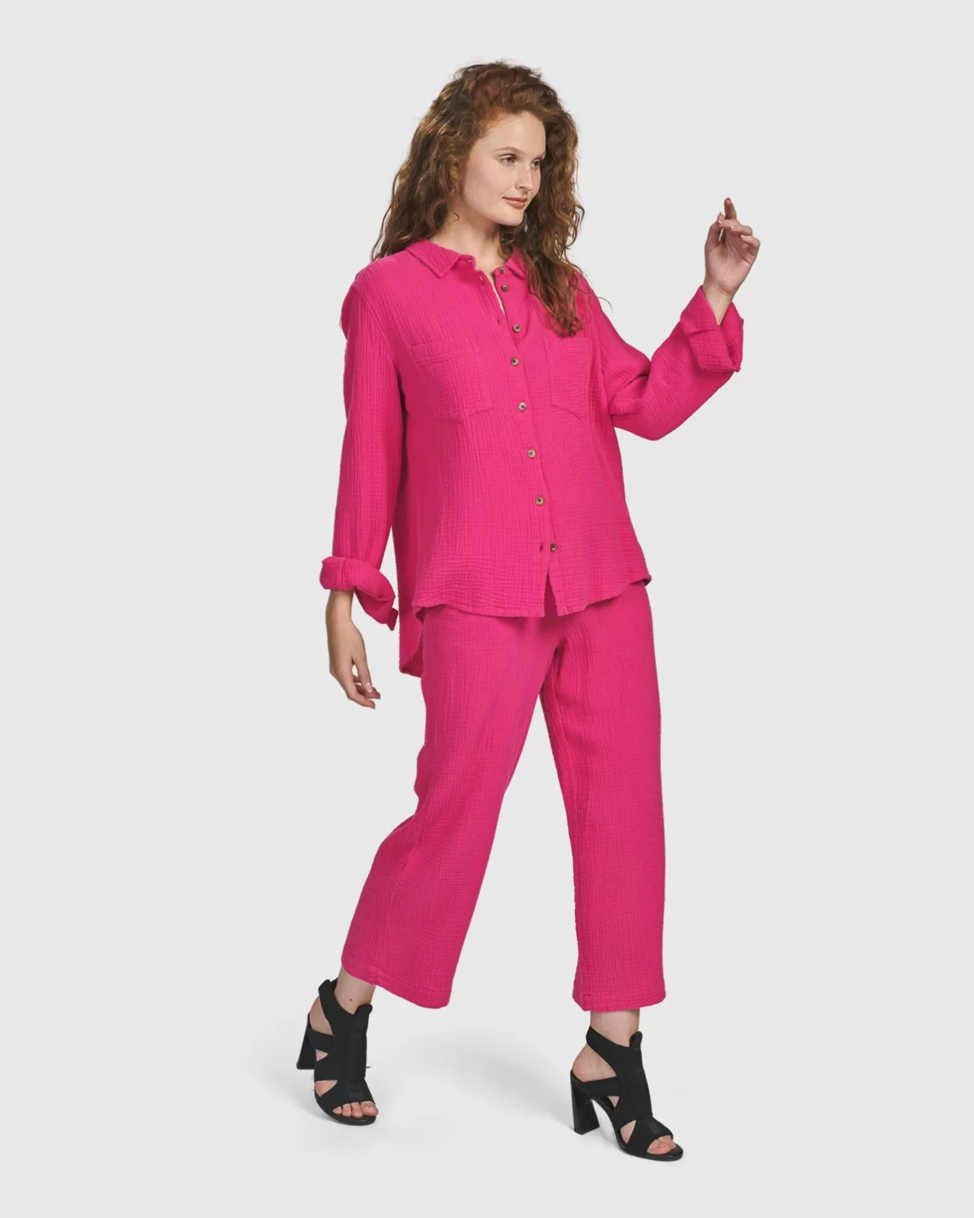 Recreation Pants, Fuchsia-ALEMBIKA Flash Sale