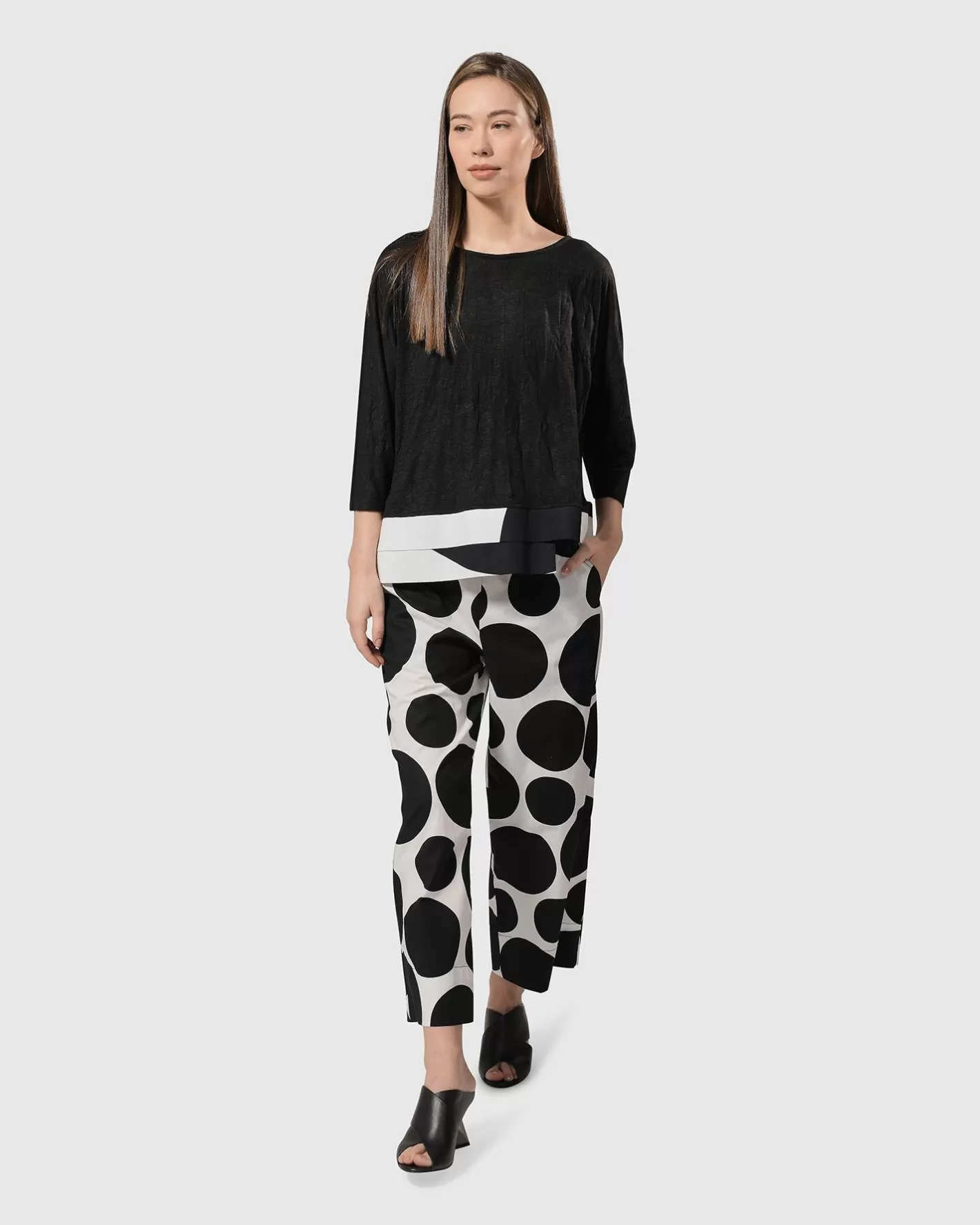 Solo Cropped Pants, Bubbles-ALEMBIKA Discount