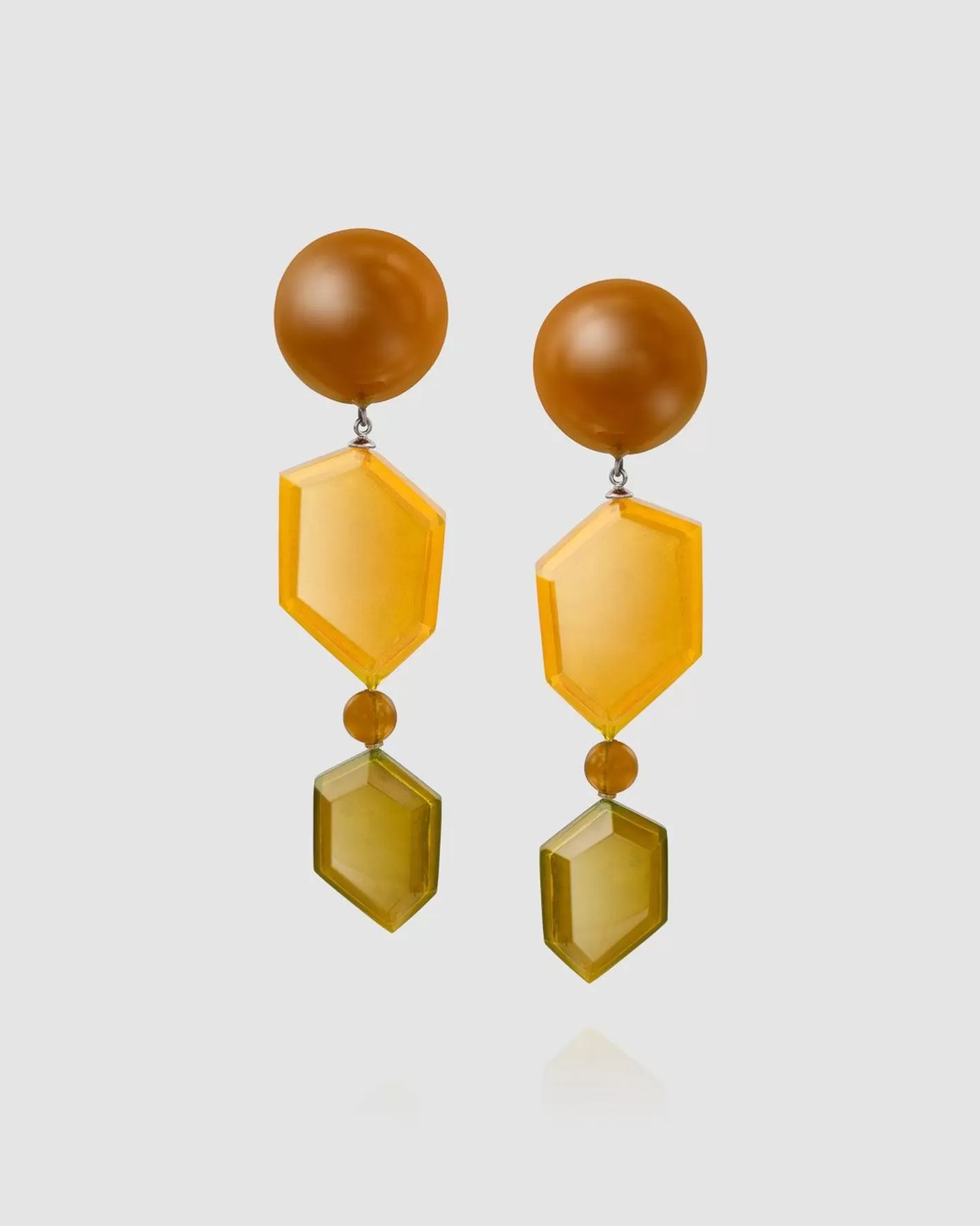 Spice Drop Earrings, Gold Multi-ALEMBIKA Store