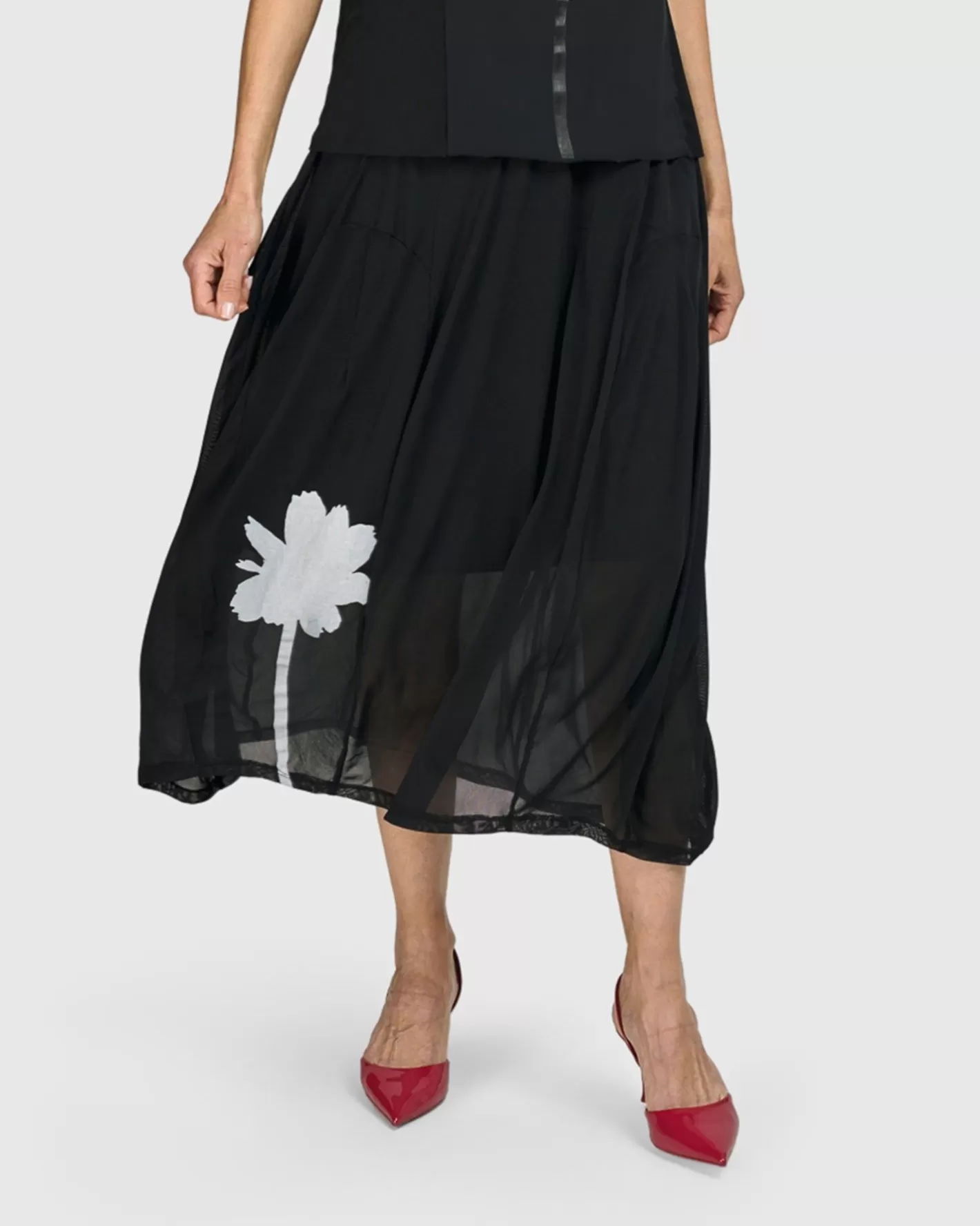 Tekbika Antoinette Flared Cocoon Skirt, Tulle-ALEMBIKA Fashion