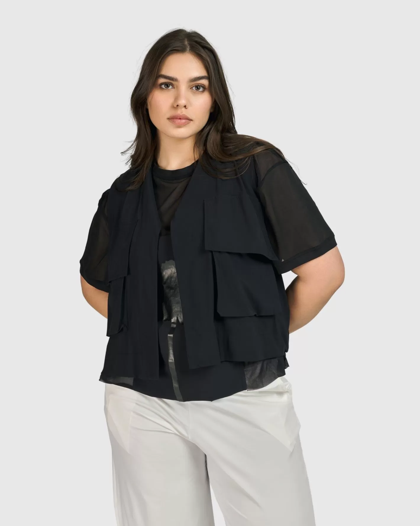 Tekbika Cannes Cargo Vest, Black-ALEMBIKA Best Sale