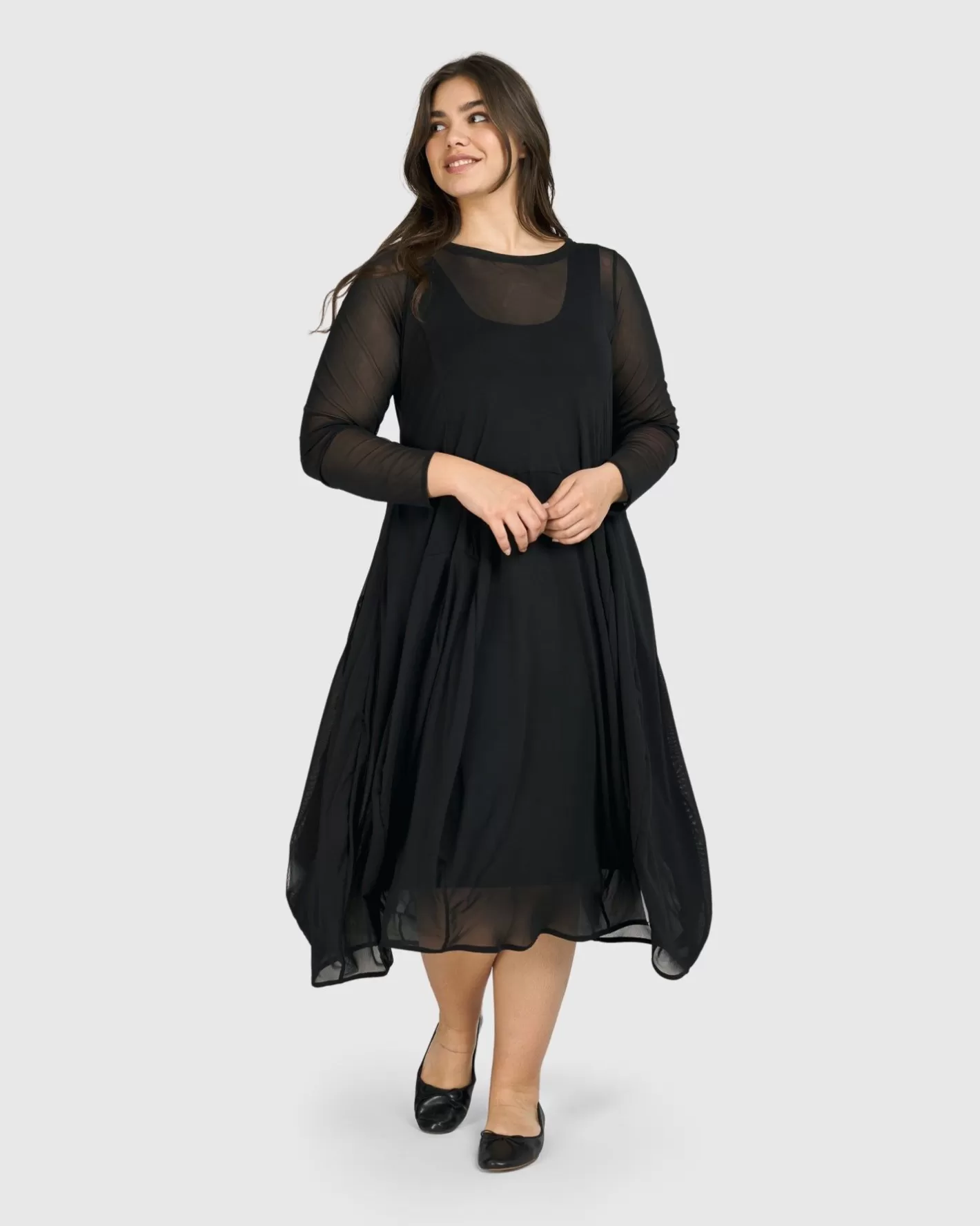 Tekbika Charlotte Crew Cocoon Dress, Tulle-ALEMBIKA Online