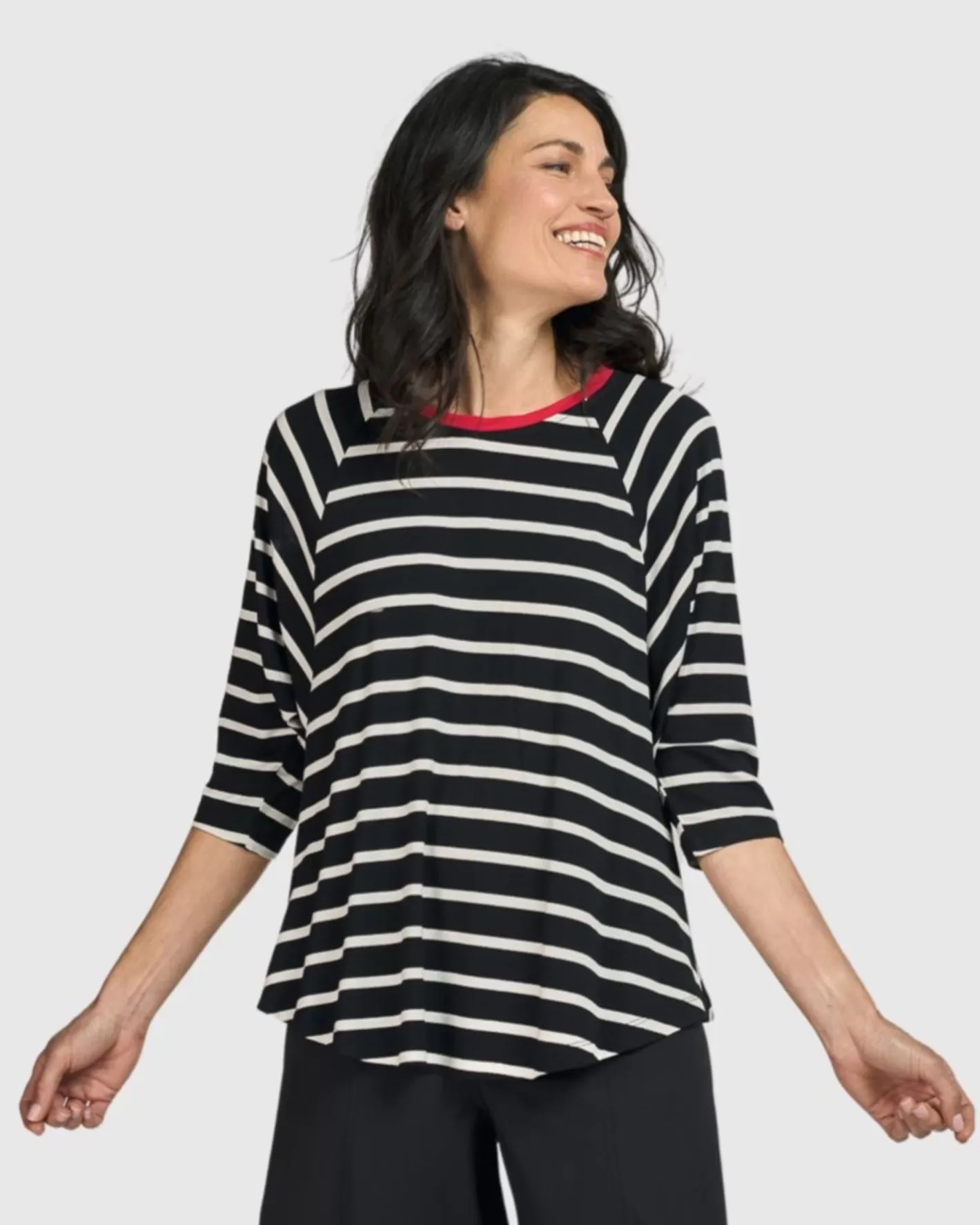 Tekbika De Beauvoir Tee, Stripes-ALEMBIKA Sale