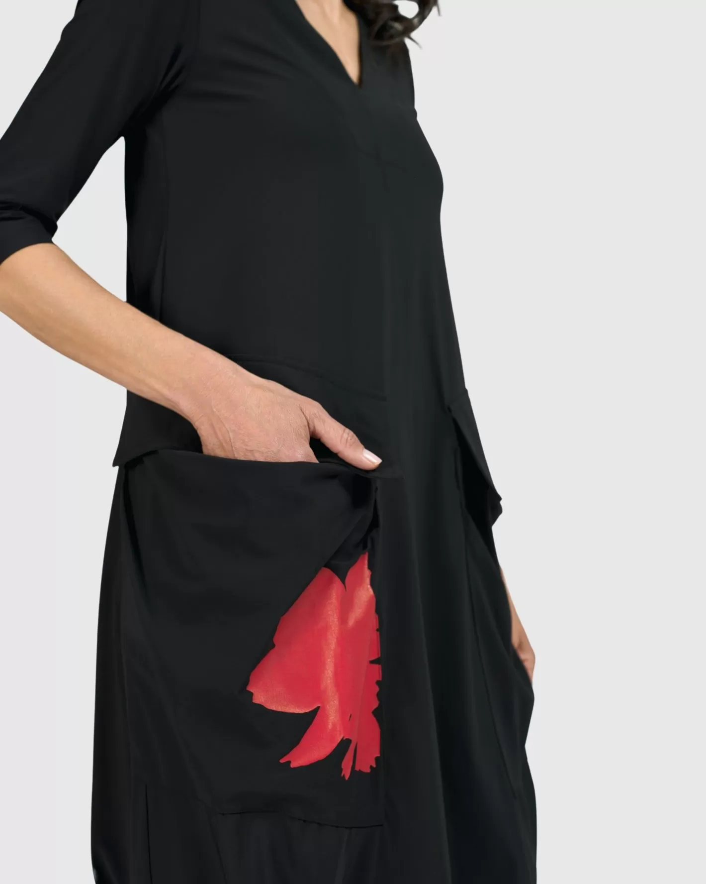 Tekbika Francoise Cargo Dress, Flower-ALEMBIKA Flash Sale