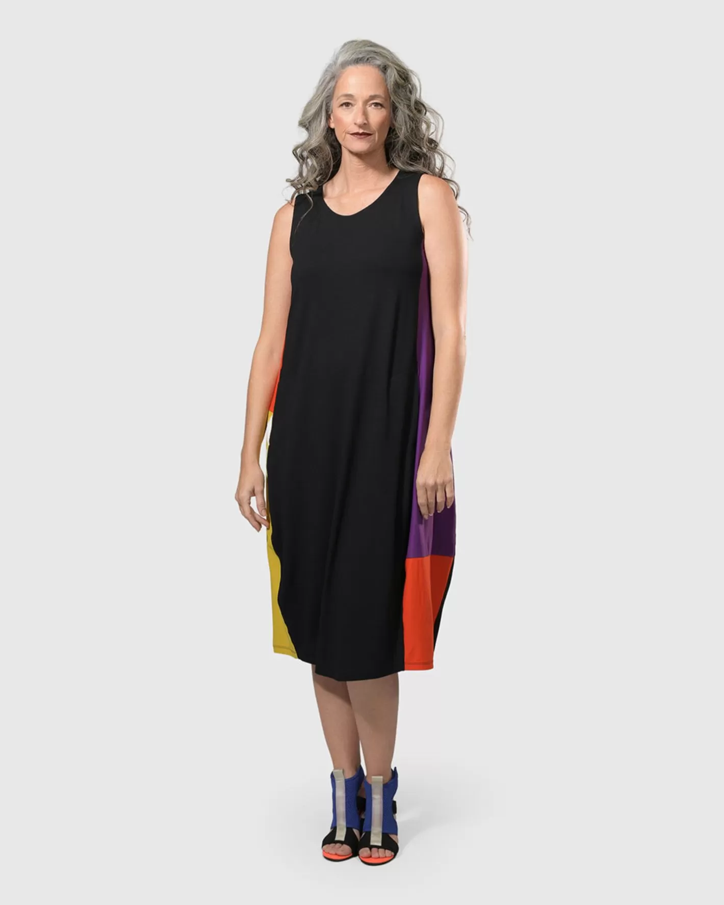 Tekbika Sarah Sleeveless Cocoon Dress, Multi-ALEMBIKA Cheap