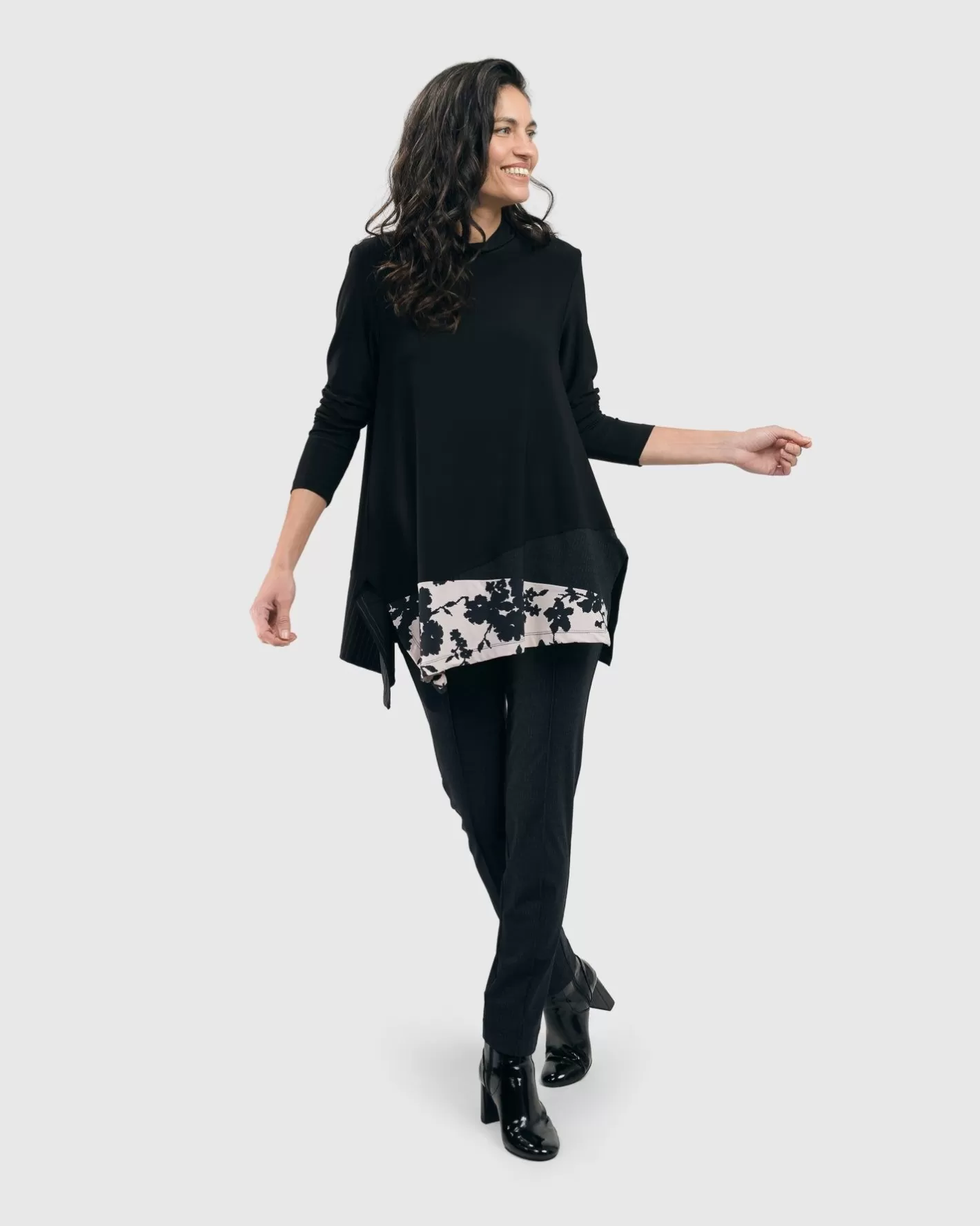 Tekbika Swing Tunic Top, Floral-ALEMBIKA Discount