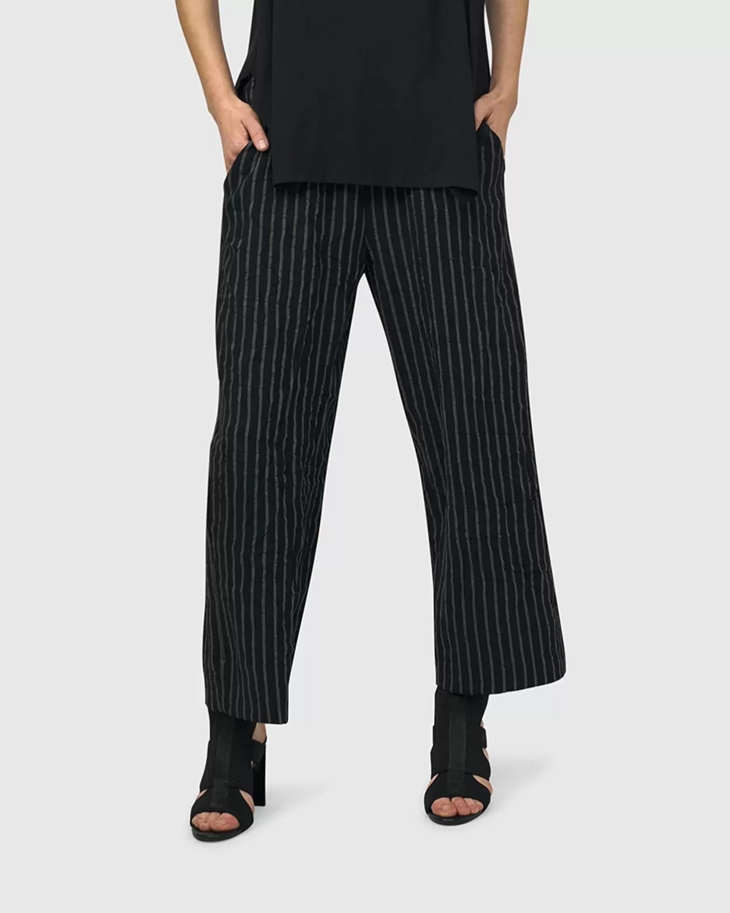 Thera Relaxed Straight Leg Pants, Stripes-ALEMBIKA Cheap