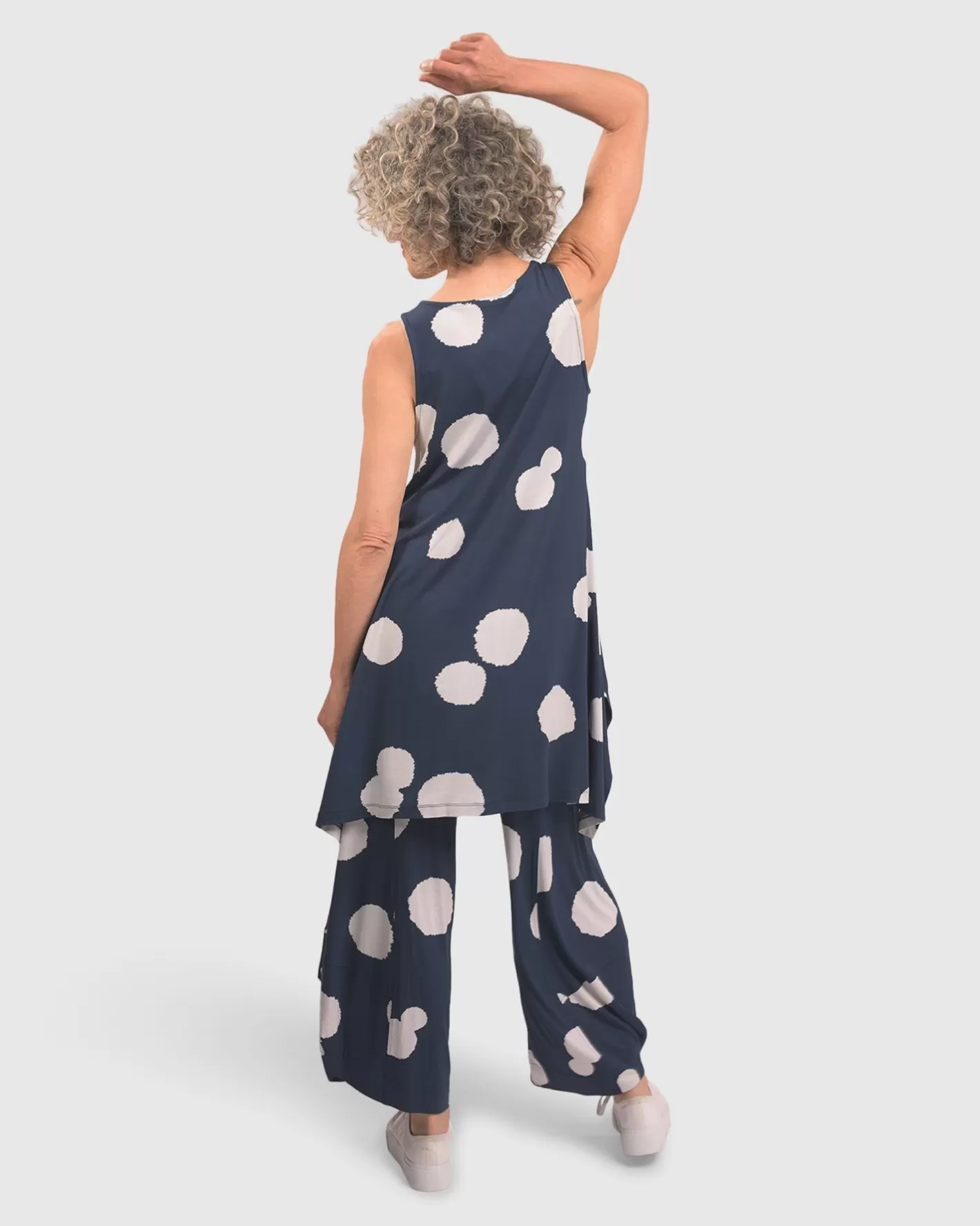 Trapeze Tank Tunic, Navy-ALEMBIKA Clearance