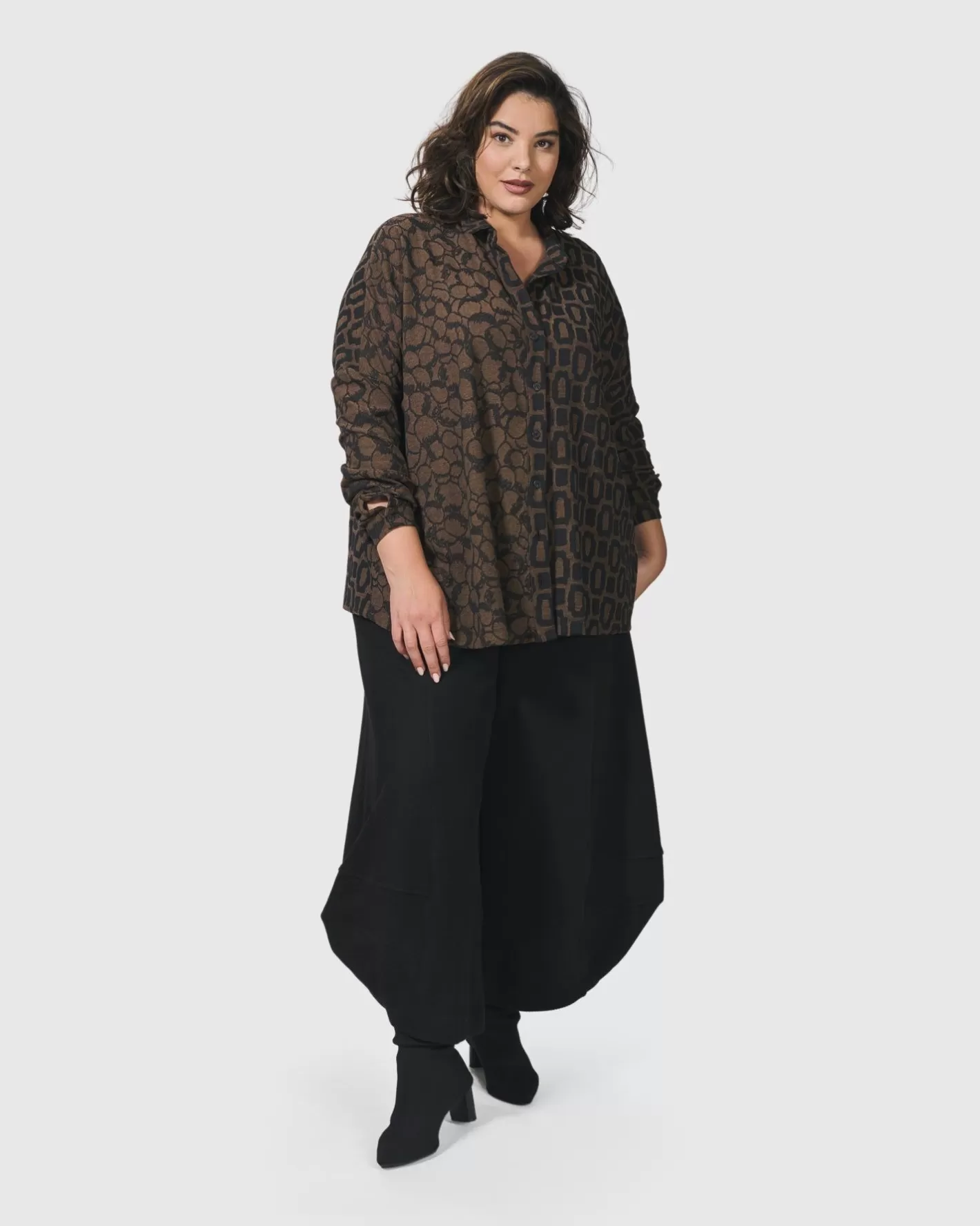 Unstoppable Oversized Cardigan, Coffee-ALEMBIKA Fashion