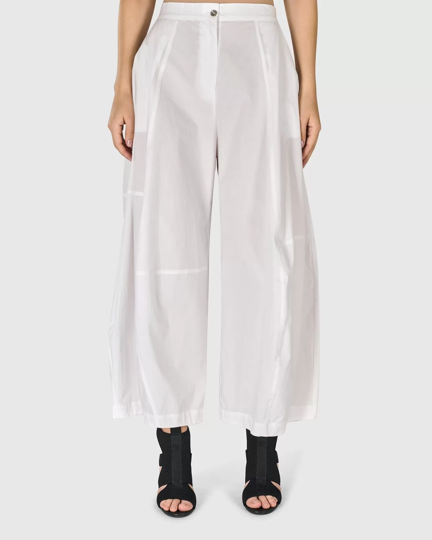 Urban Borough Balloon Pants, White-ALEMBIKA Discount