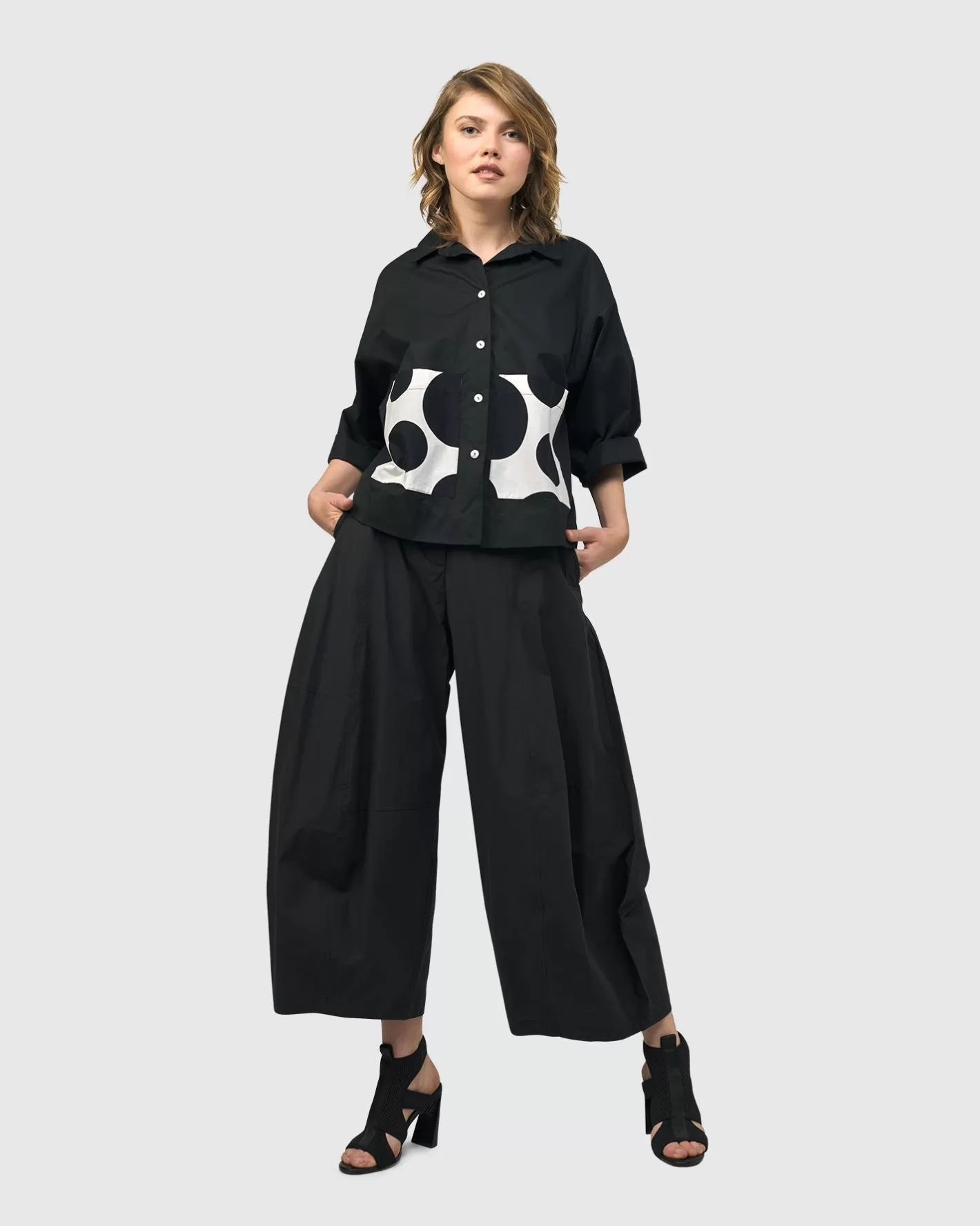 Urban Bowery Balloon Pants, Black-ALEMBIKA Best Sale