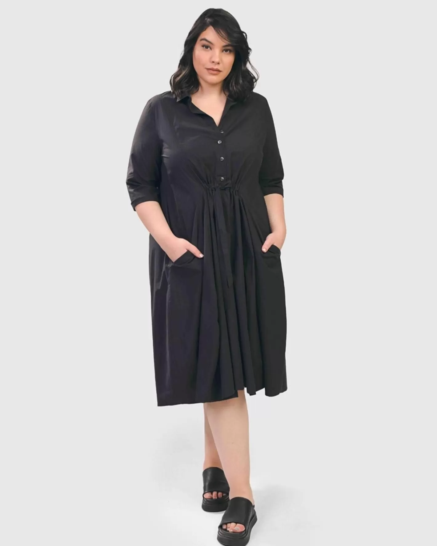 Urban Cooler Dress, Black-ALEMBIKA Outlet