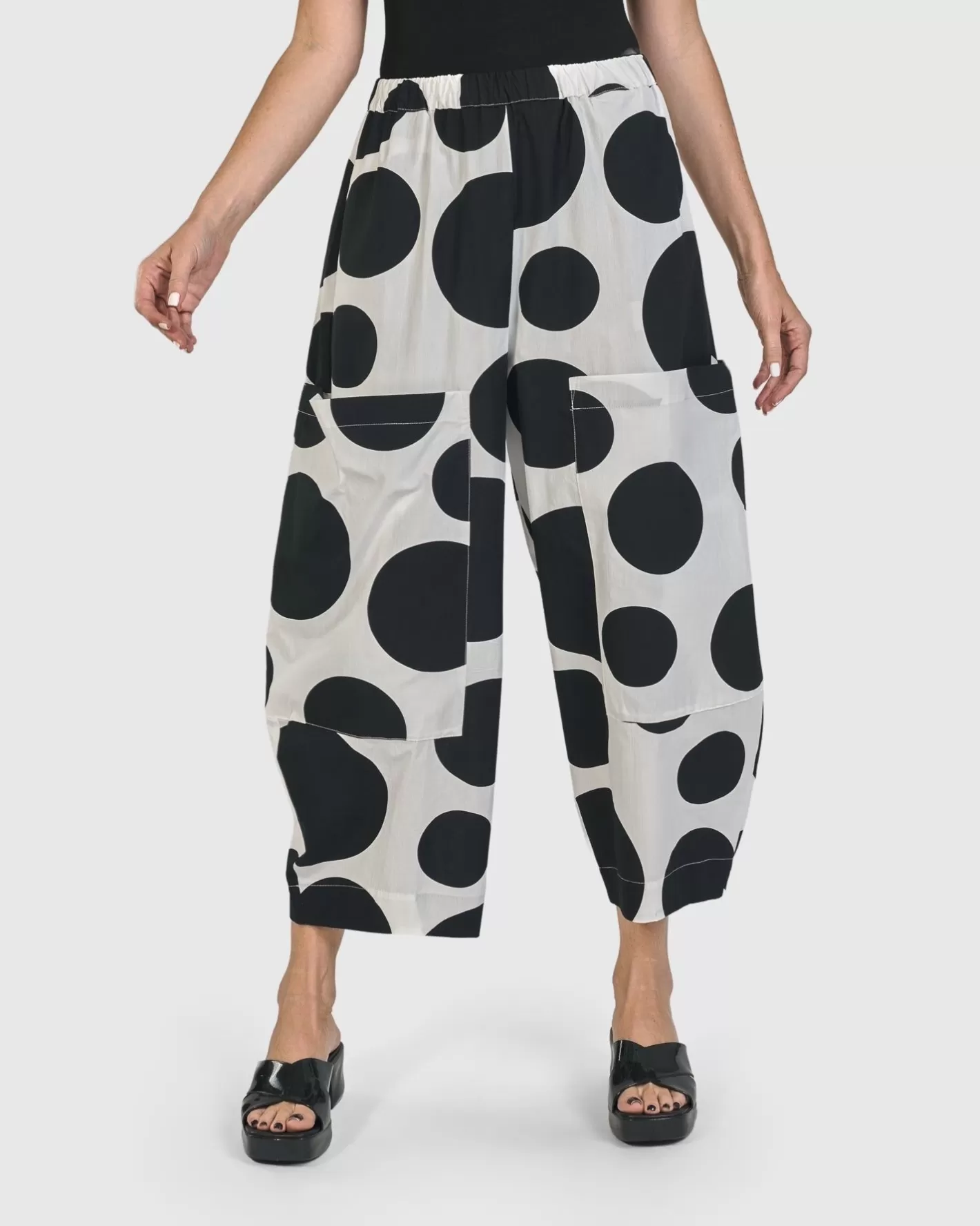 Urban Dot Barrel Pants, Mono-ALEMBIKA Store