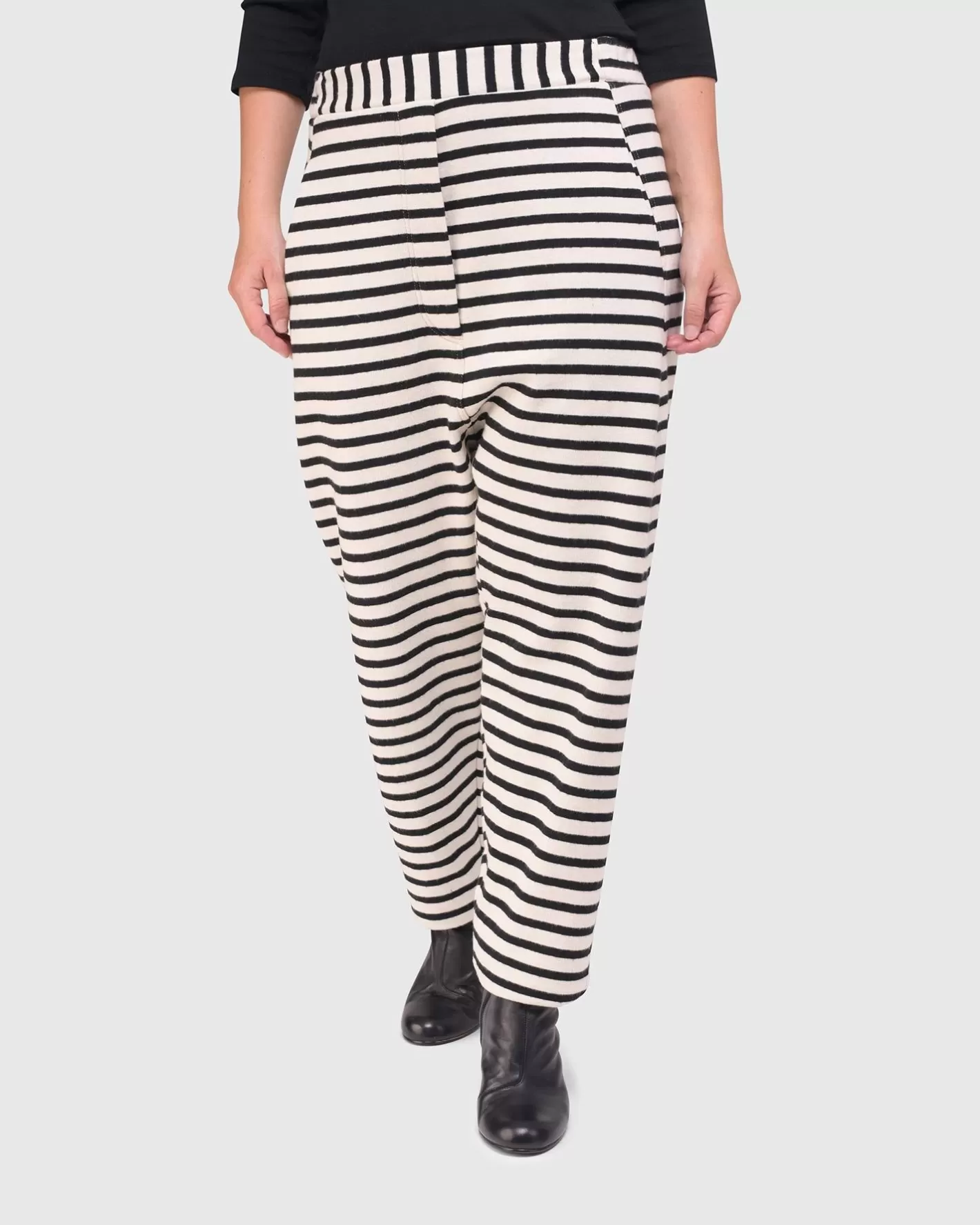 Urban French Terry Trousers, Lines-ALEMBIKA Online