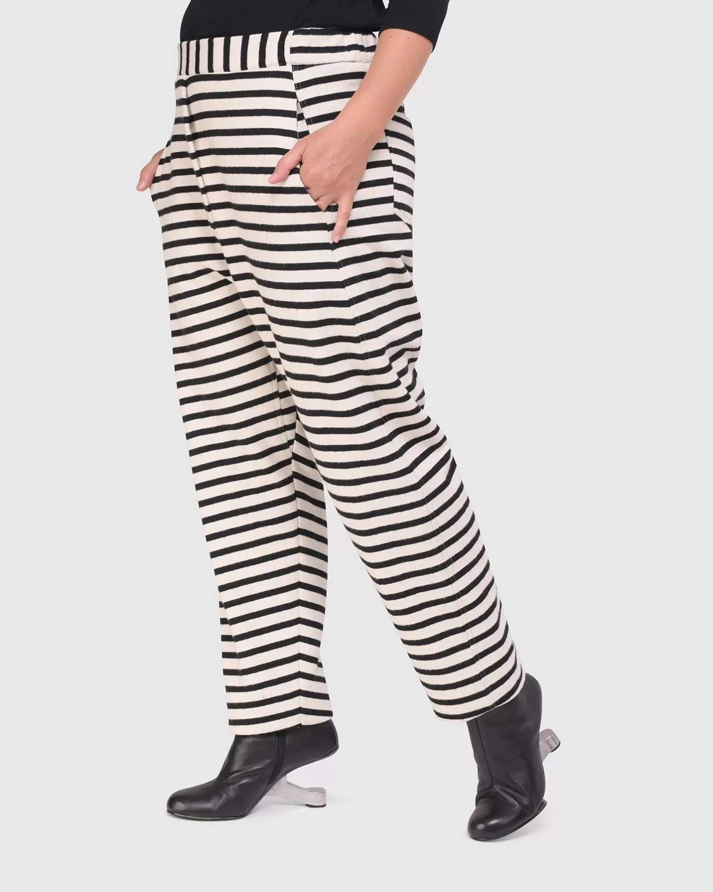 Urban French Terry Trousers, Lines-ALEMBIKA Clearance