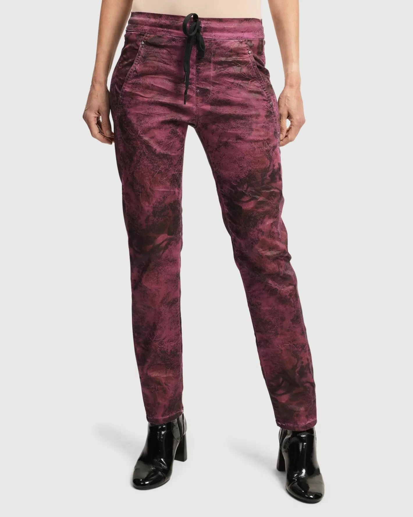 Urban Iconic Jeans Desires, Purple-ALEMBIKA Fashion