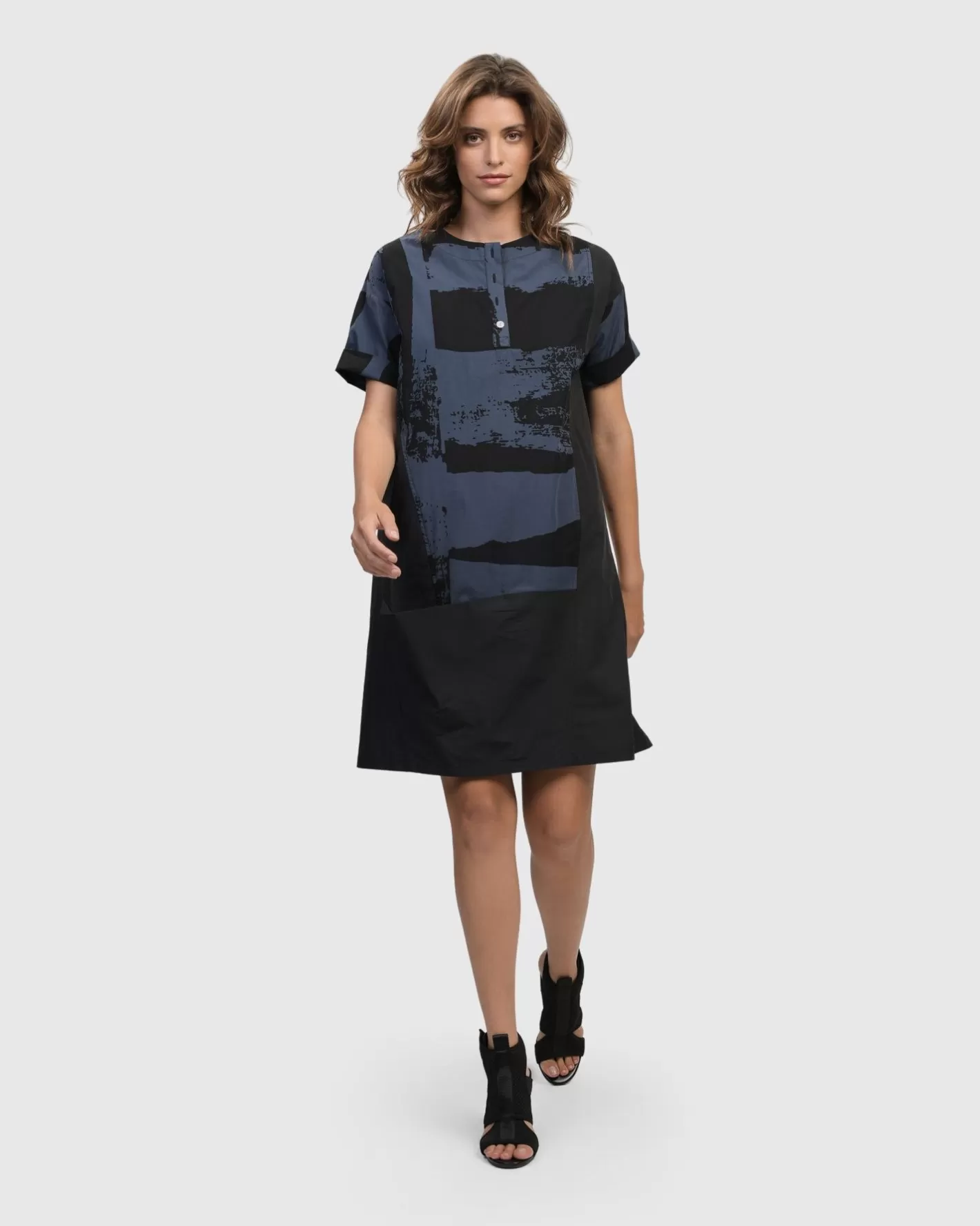 Urban Ipanema Shift Dress, Navy-ALEMBIKA Best