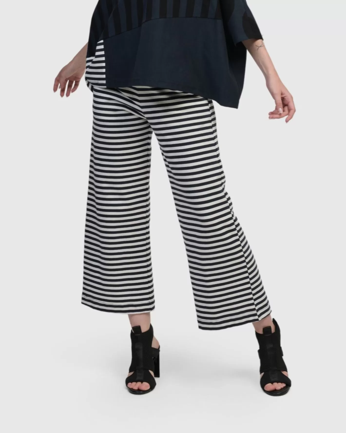 Urban Lagoa Striped Pants, Navy-ALEMBIKA Cheap