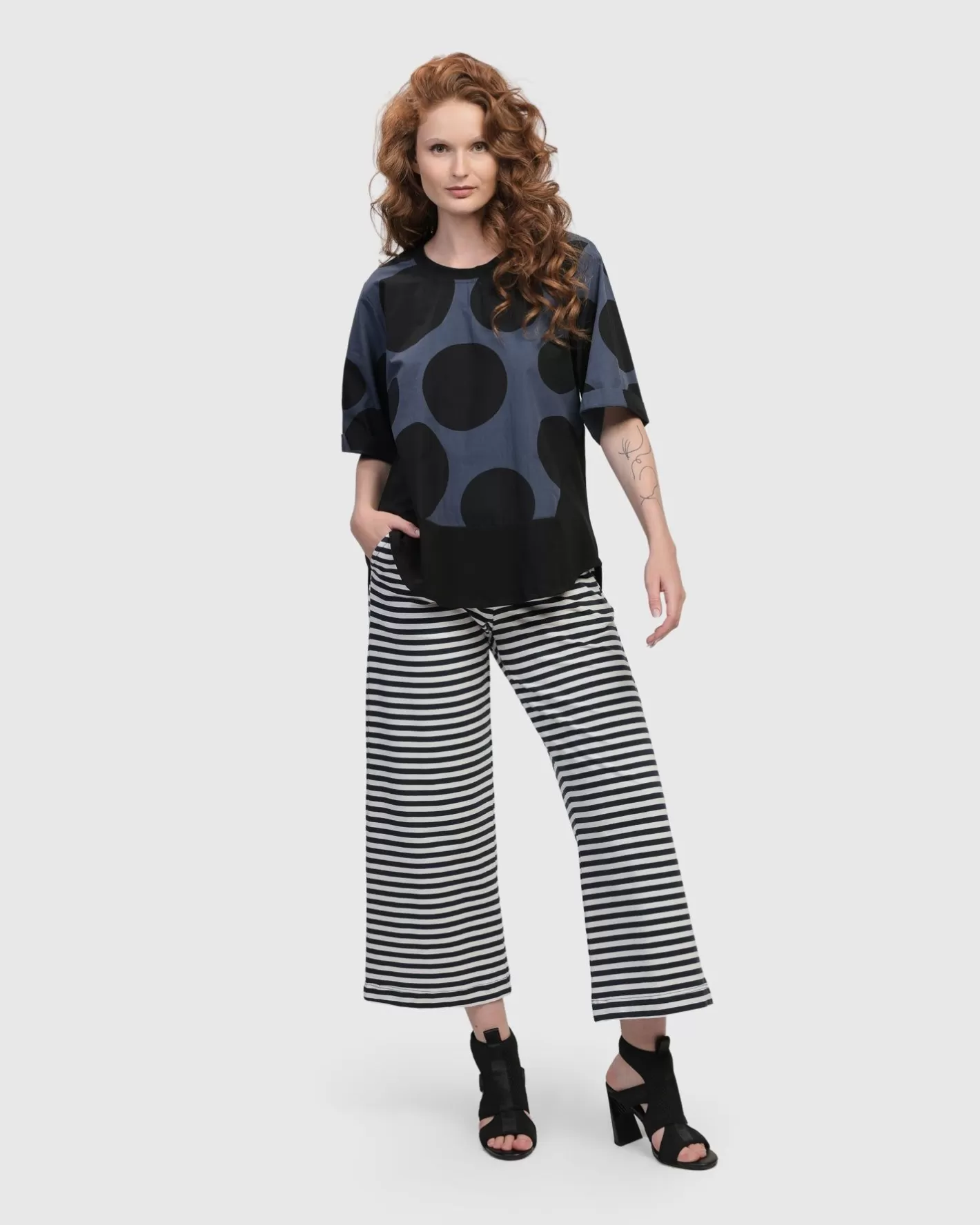 Urban Lagoa Striped Pants, Navy-ALEMBIKA Flash Sale