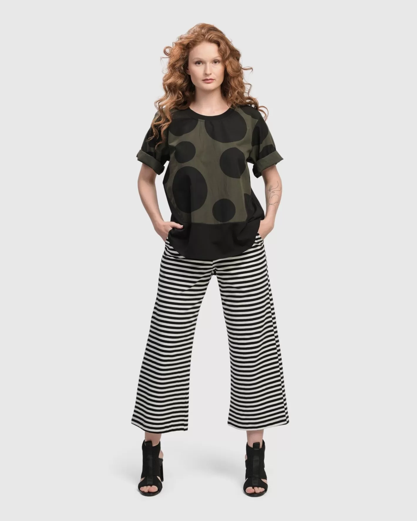 Urban Miyazaki Dots Tee, Khaki-ALEMBIKA Clearance