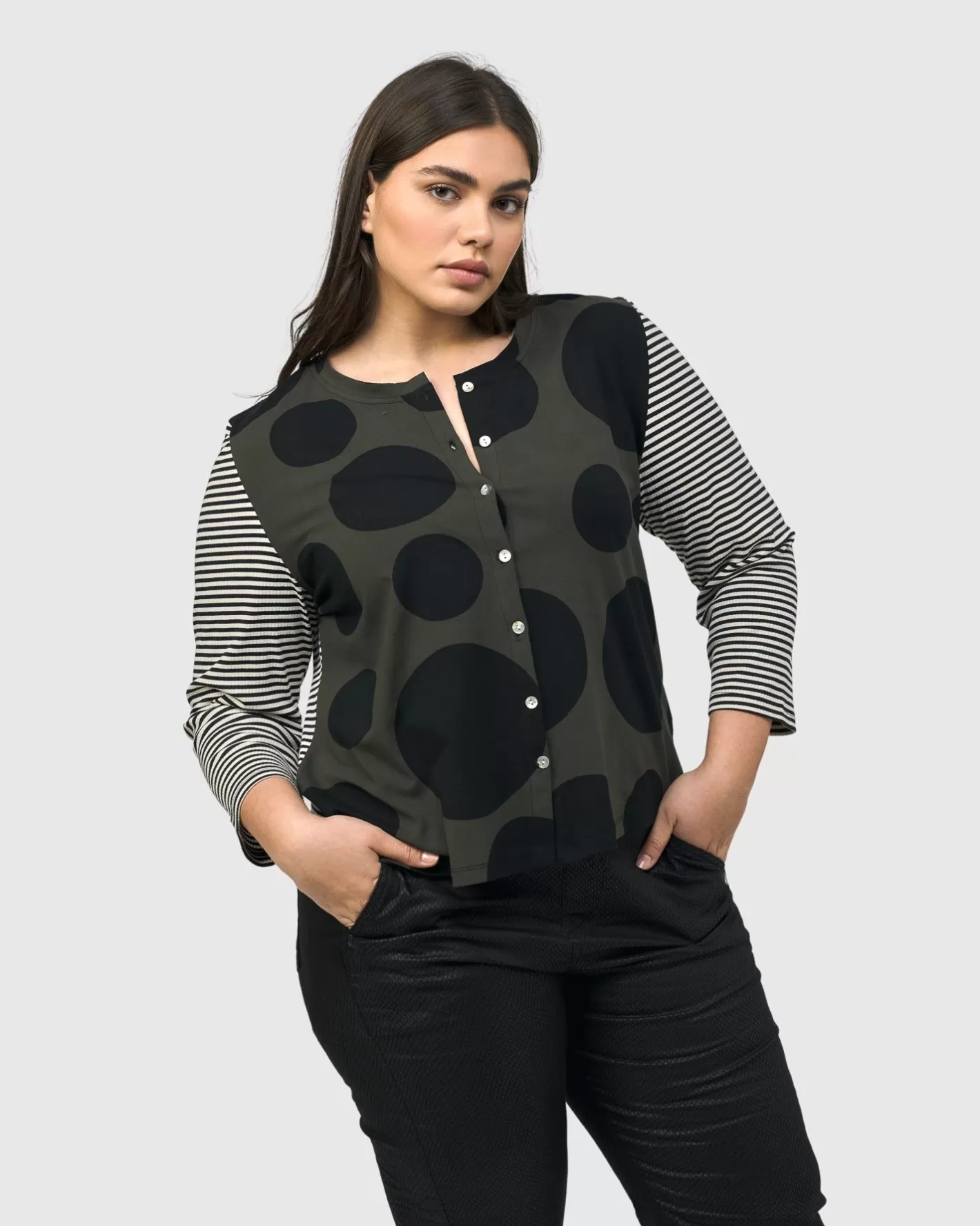 Urban Mononoke Cardigan Top, Stripes-ALEMBIKA Best