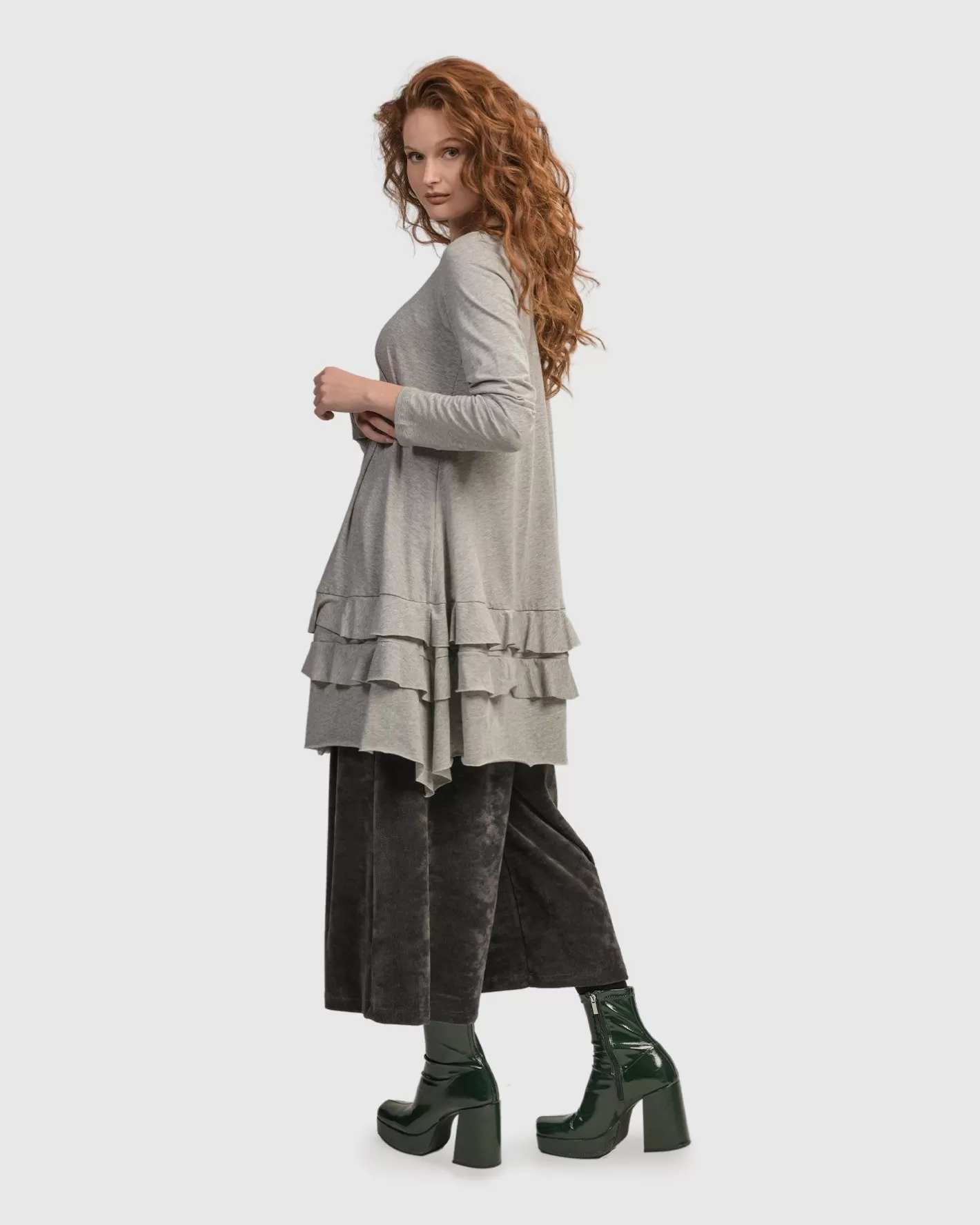 Urban Options Top, Gray-ALEMBIKA Sale