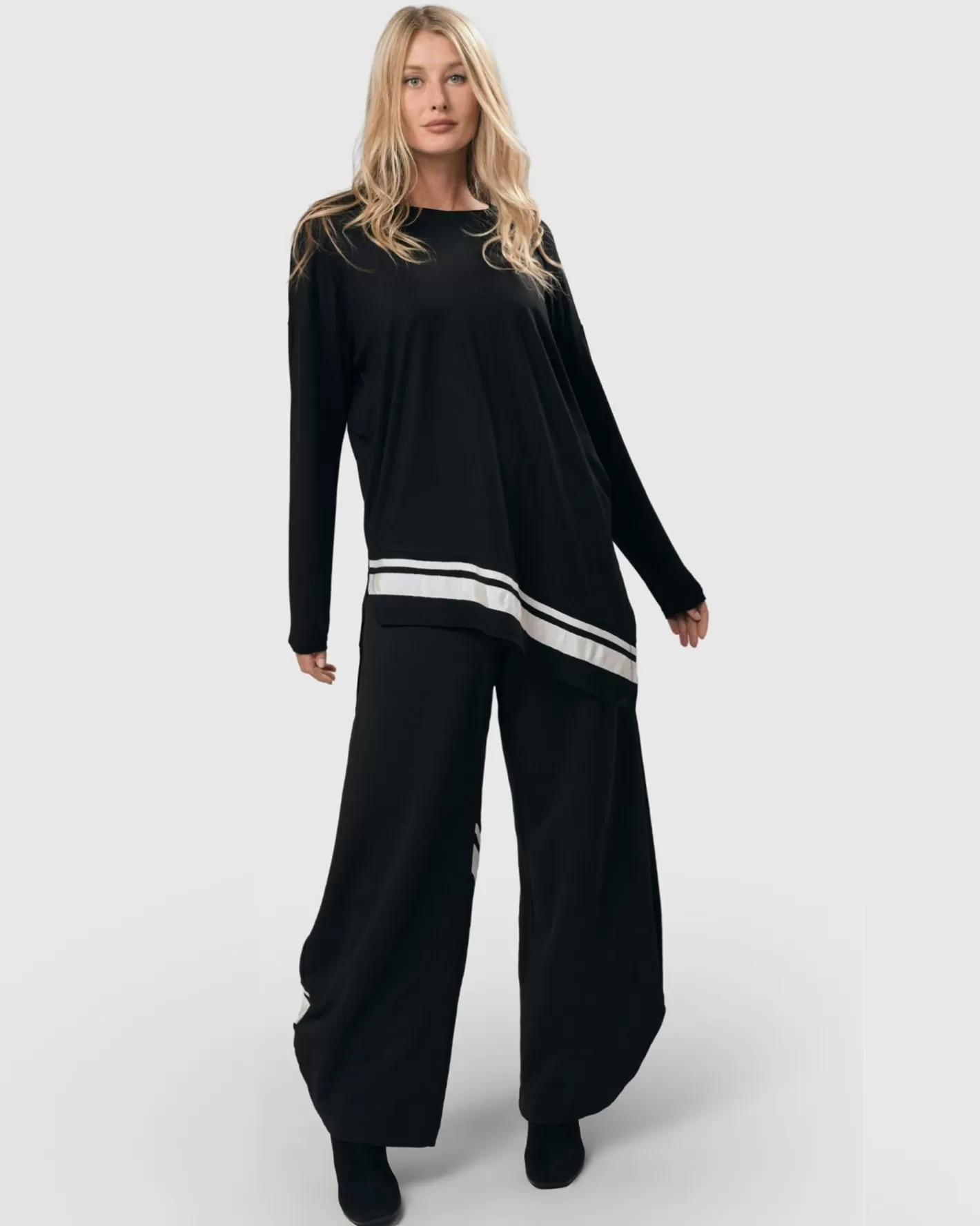 Urban Ribbon Punto Pants, Black-ALEMBIKA Flash Sale