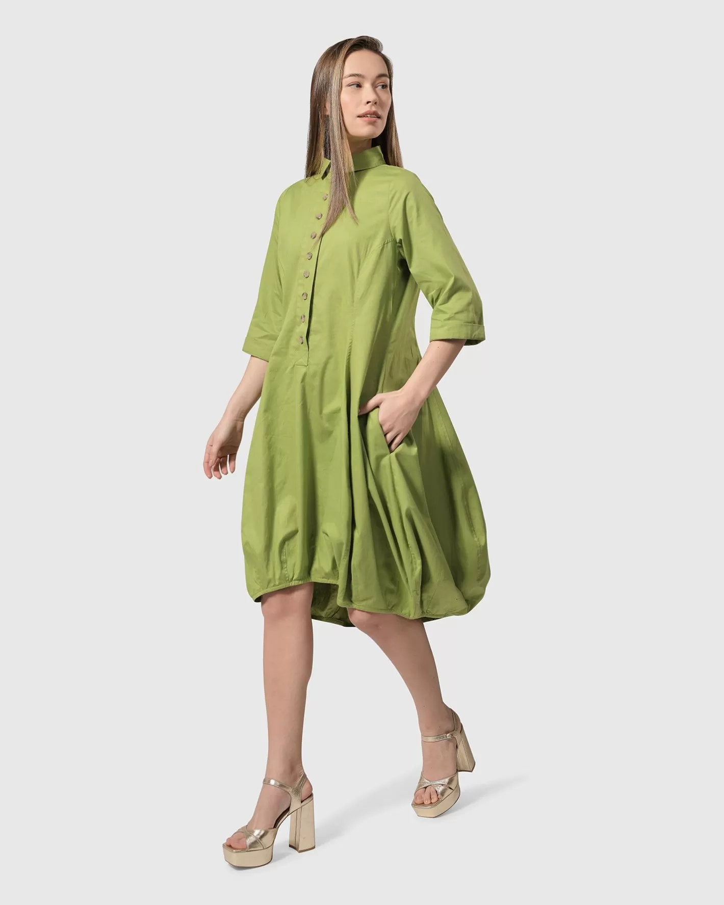 Urban Sheridan Wonderful Dress, Green-ALEMBIKA Online