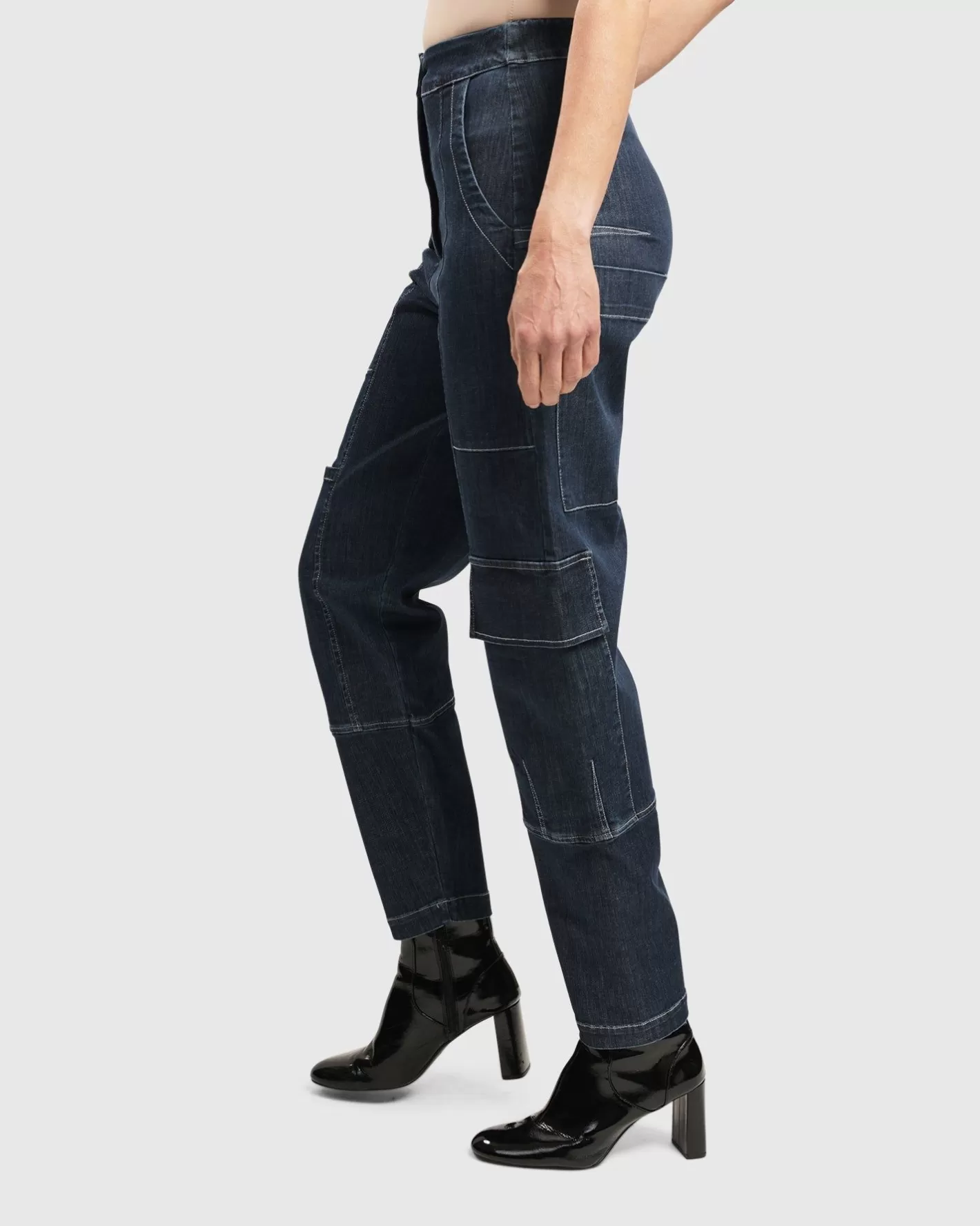 Urban Strut Pants, Denim-ALEMBIKA Outlet