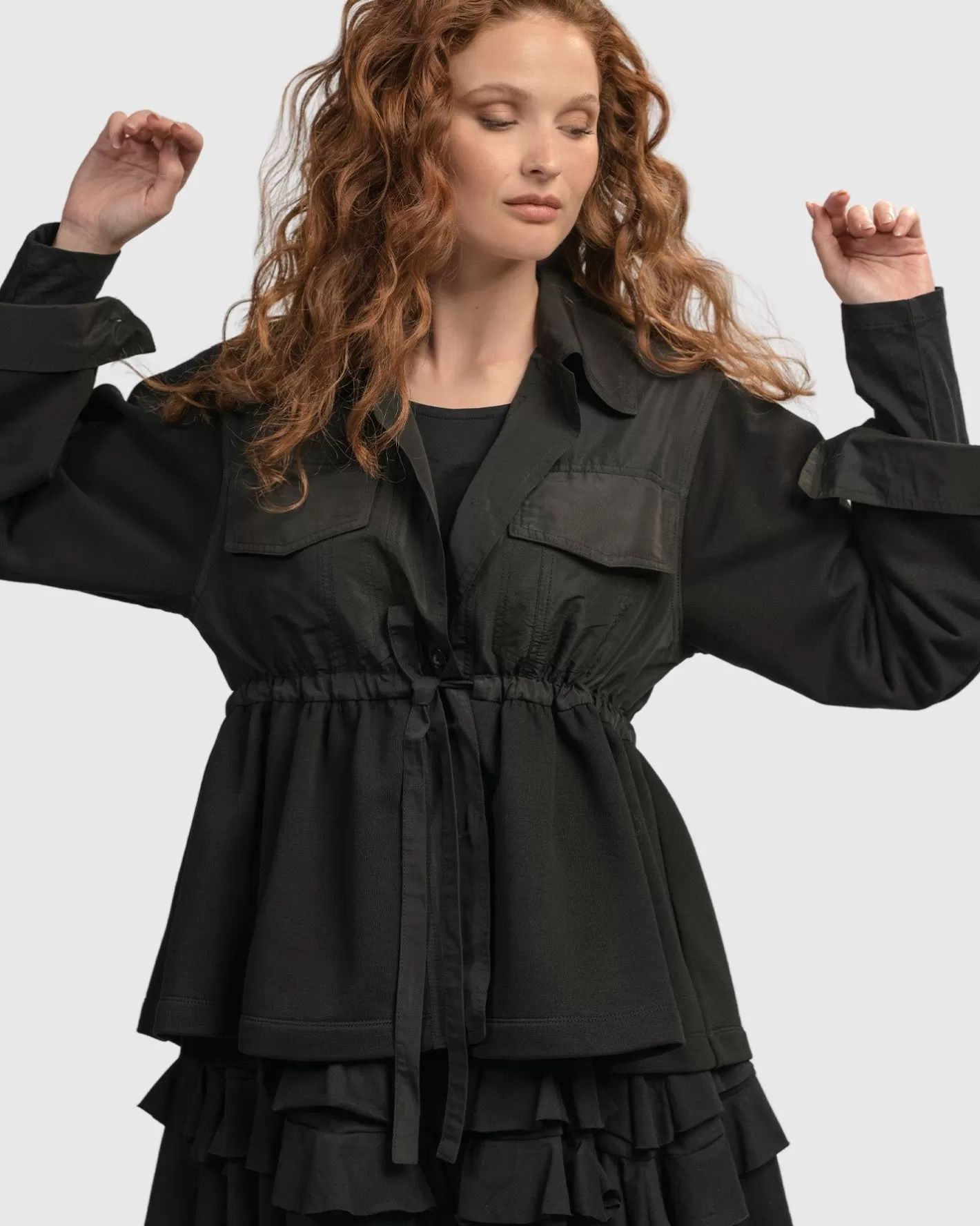 Urban Strut Poker Jacket, Black-ALEMBIKA New