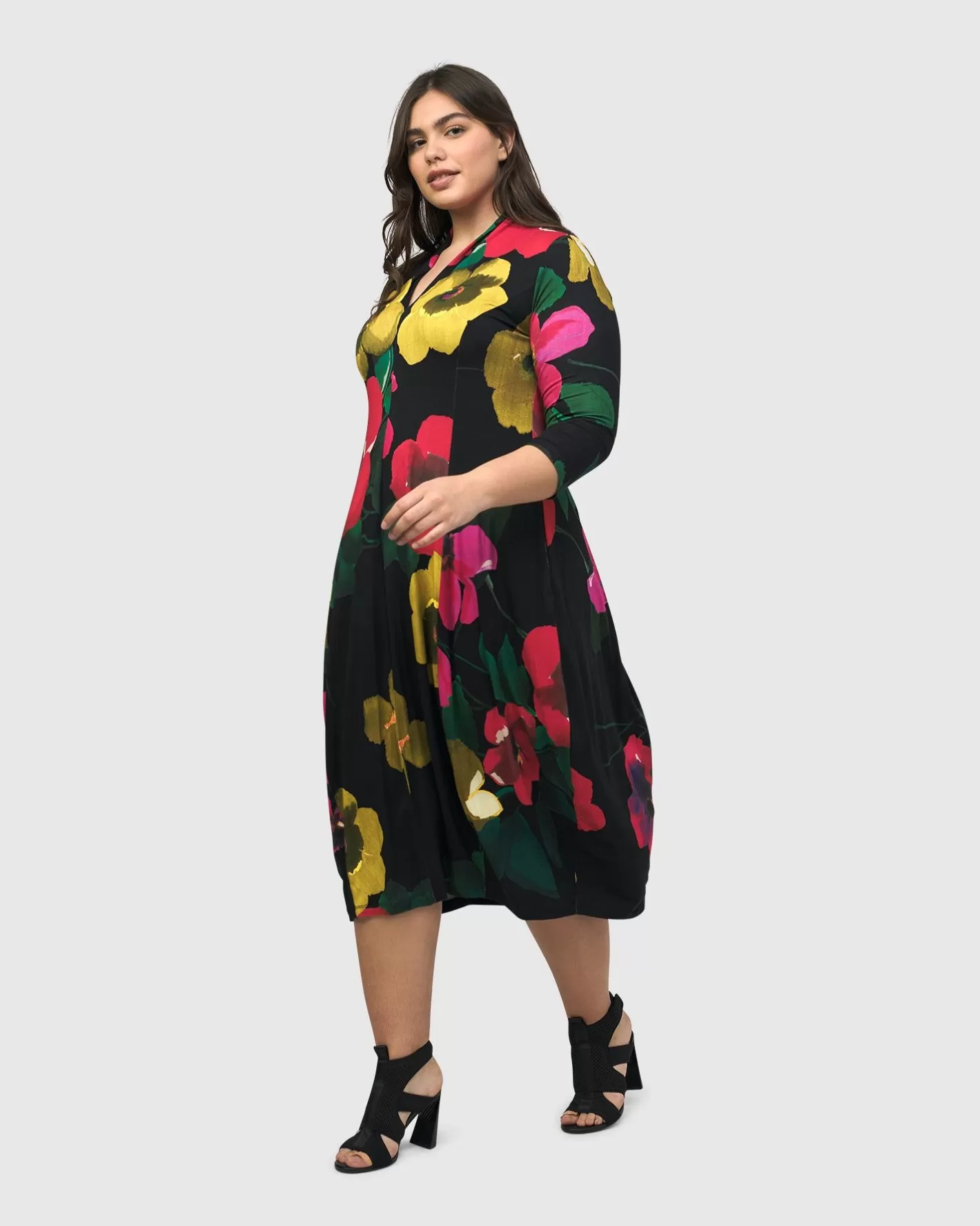 Valencia Cocoon Dress, Garden-ALEMBIKA Sale